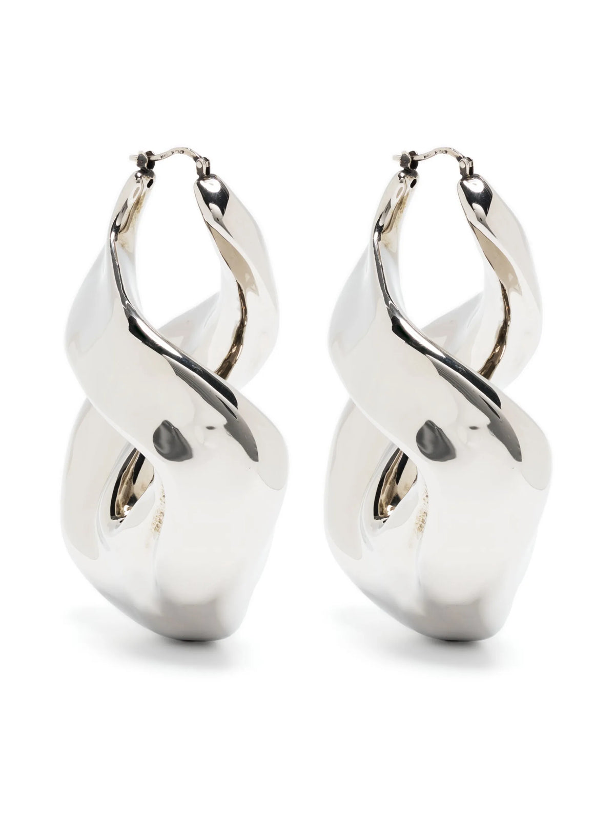 twisted hoop earrings