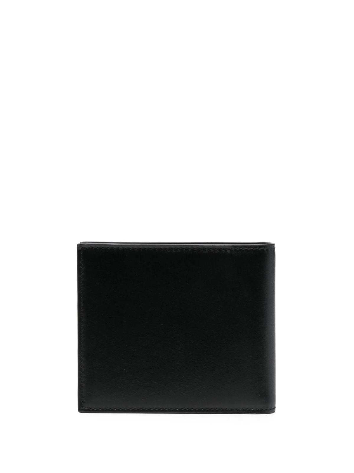 logo-print leather wallet