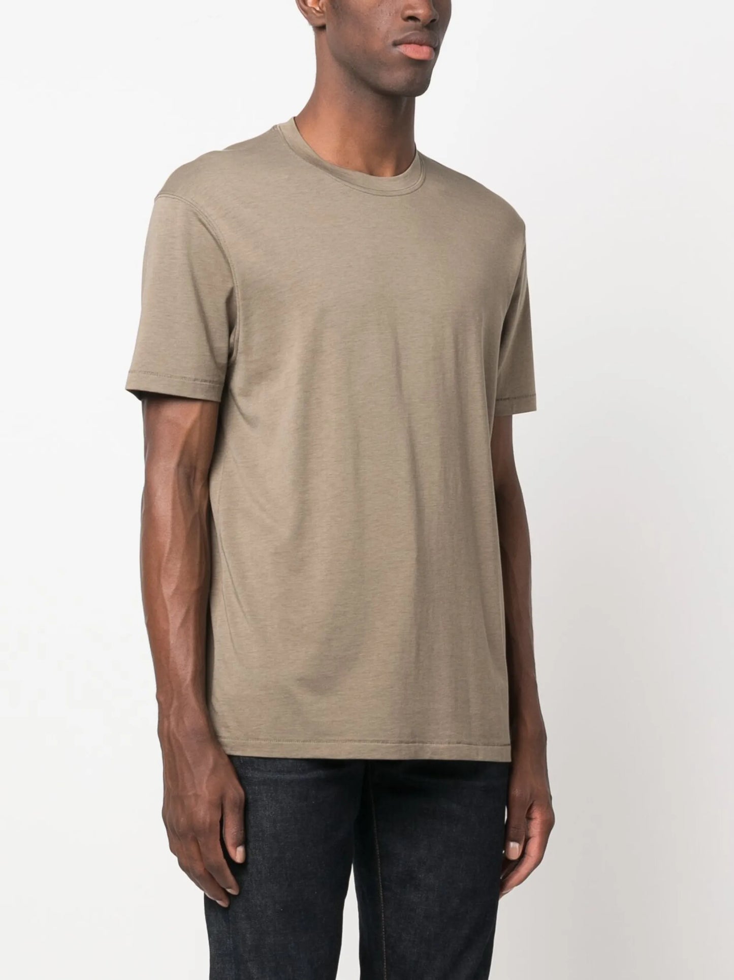 crew-neck short-sleeve T-shirt