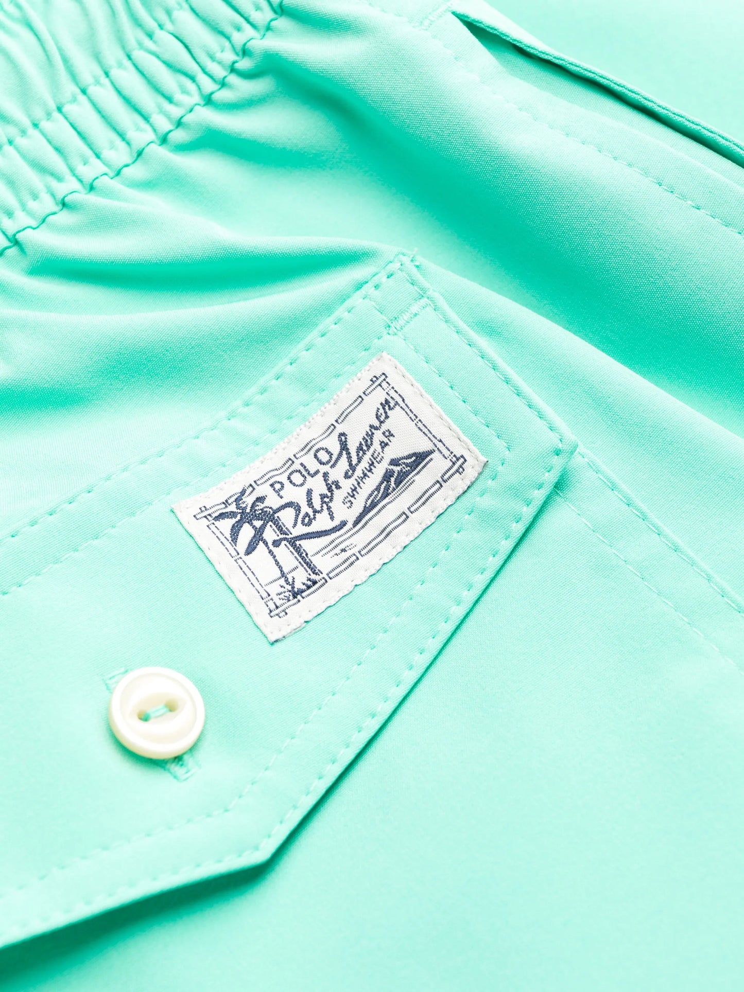 logo-patch drawstring swim shorts