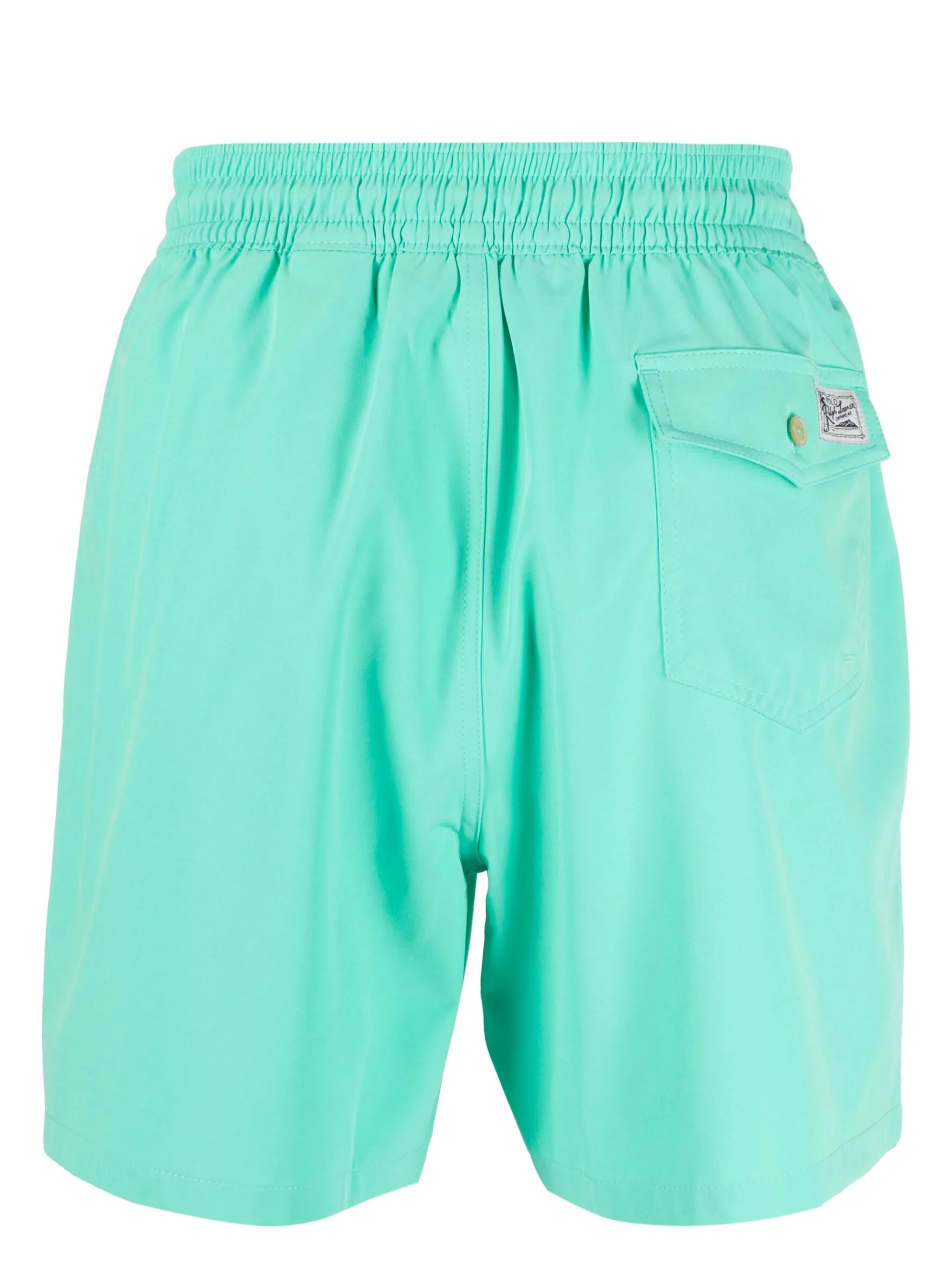 logo-patch drawstring swim shorts