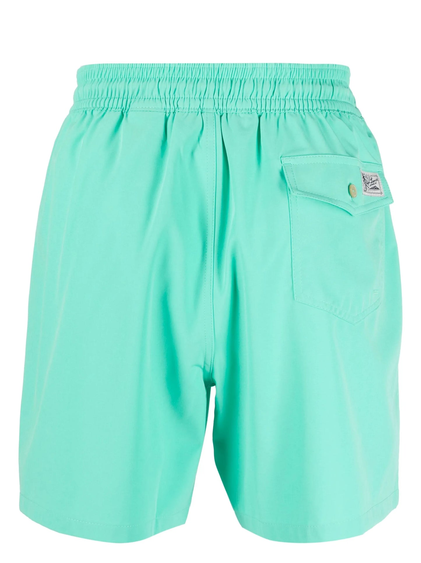 logo-patch drawstring swim shorts