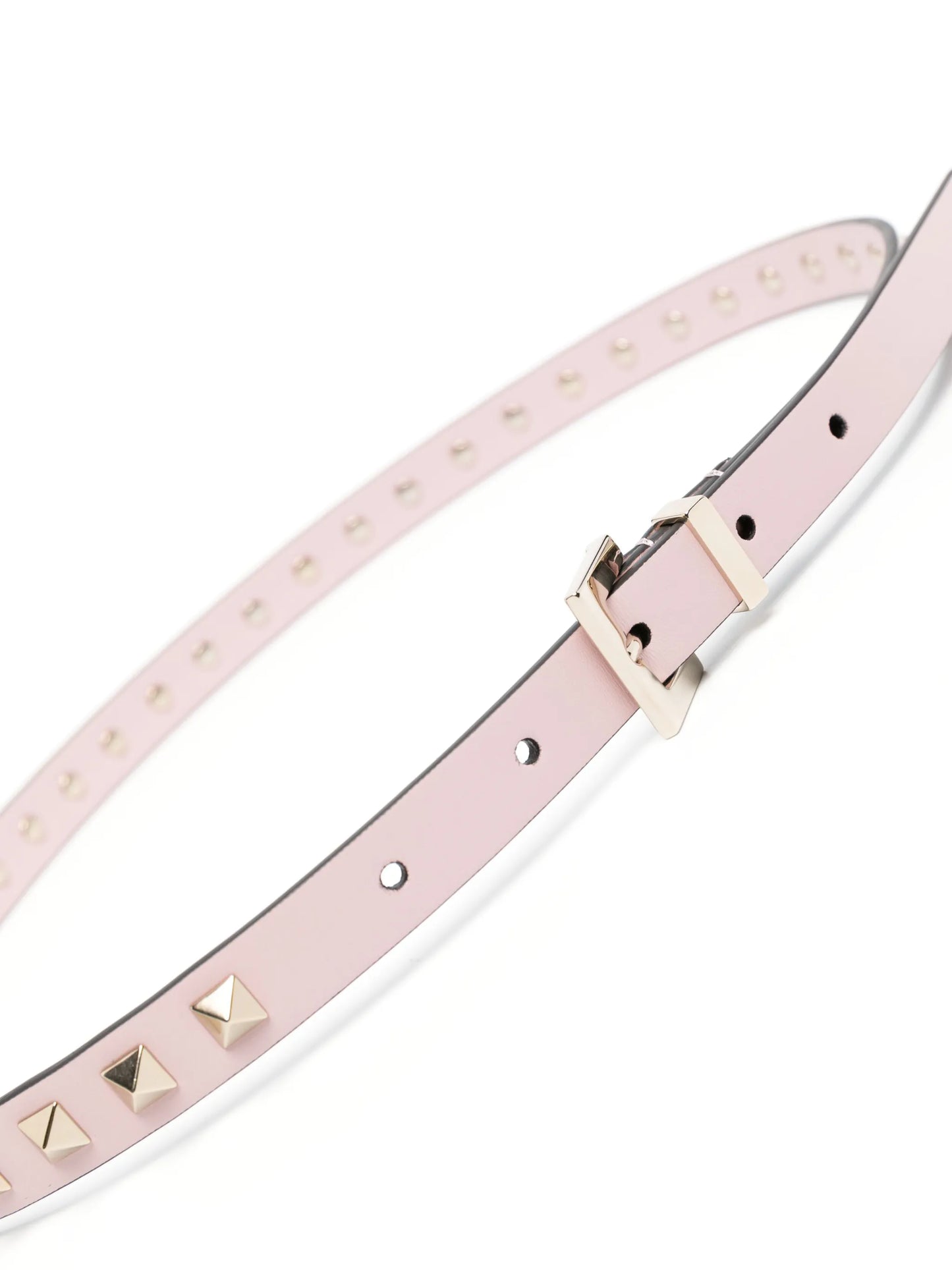Rockstud leather adjustable belt