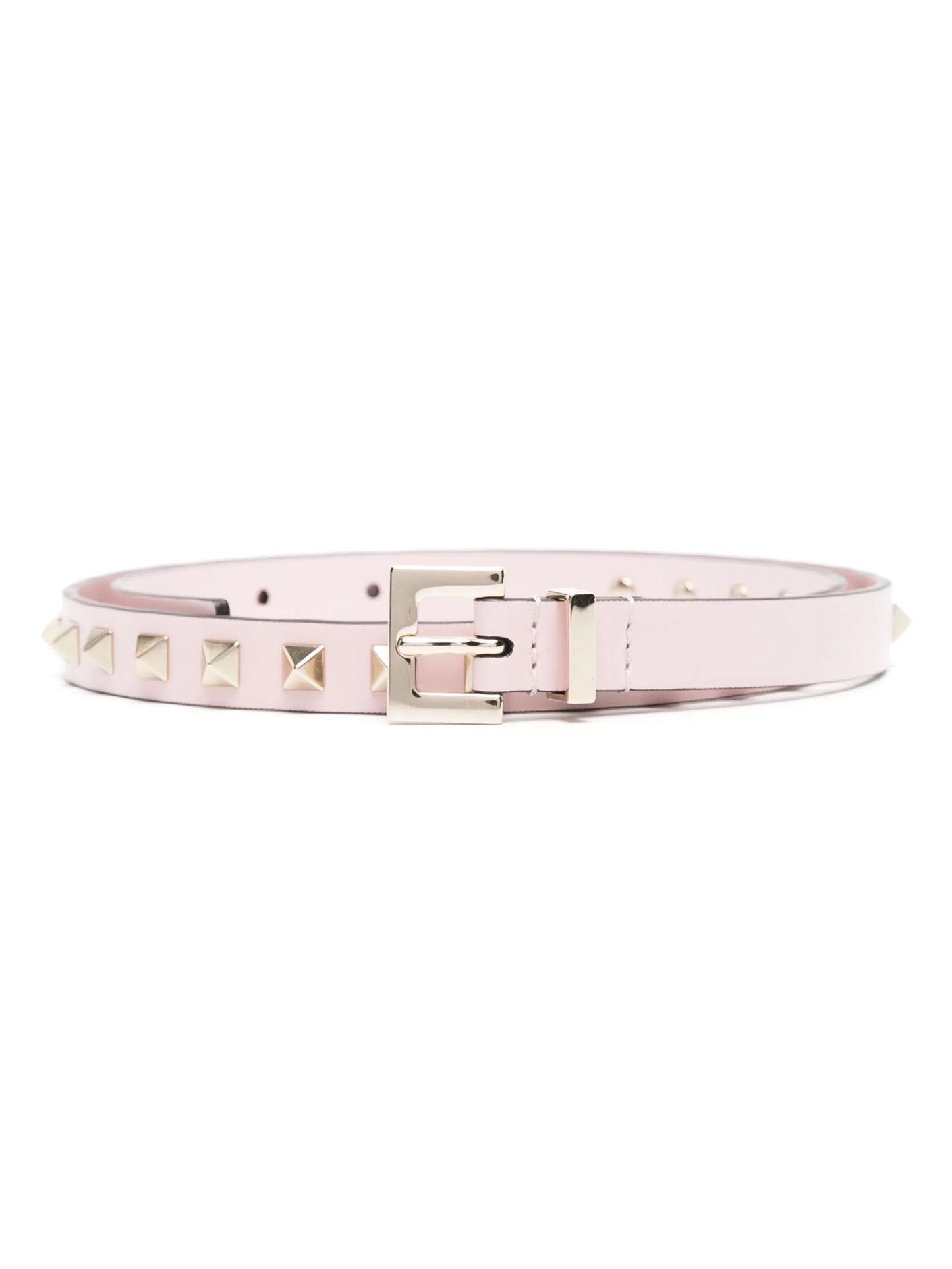 Rockstud leather adjustable belt