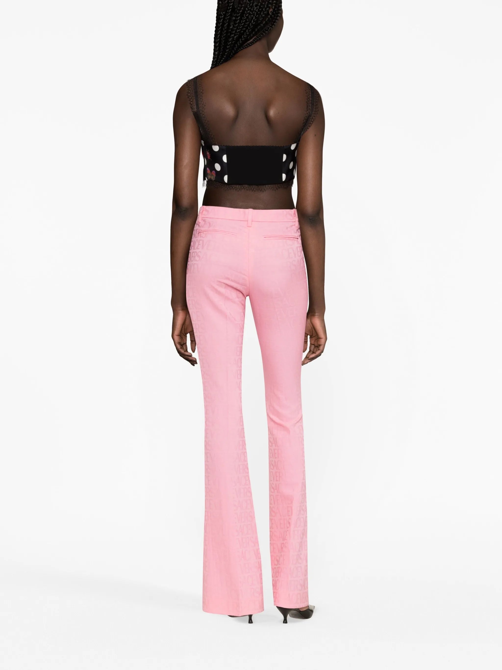 Versace Allover jacquard trousers