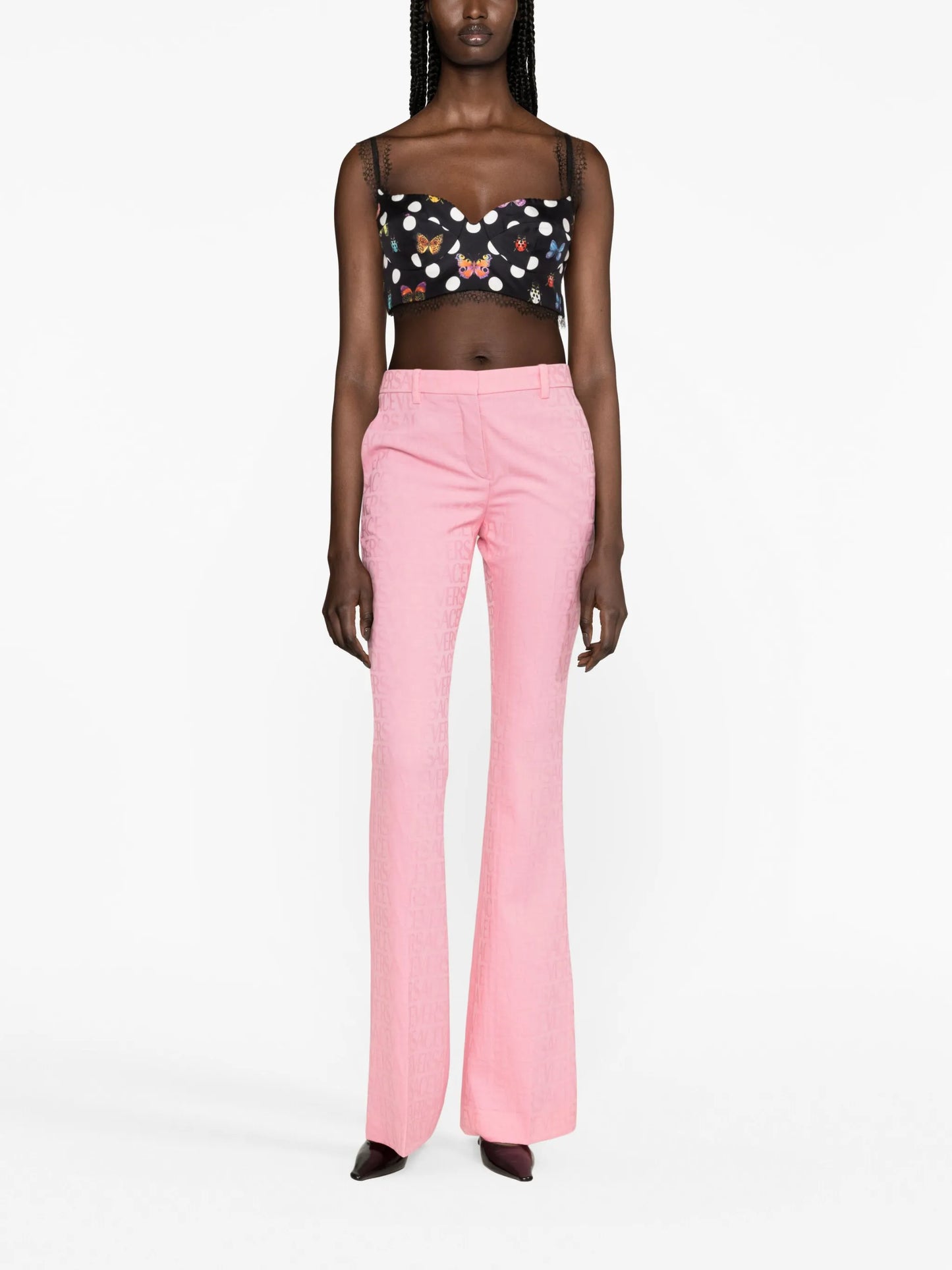 Versace Allover jacquard trousers