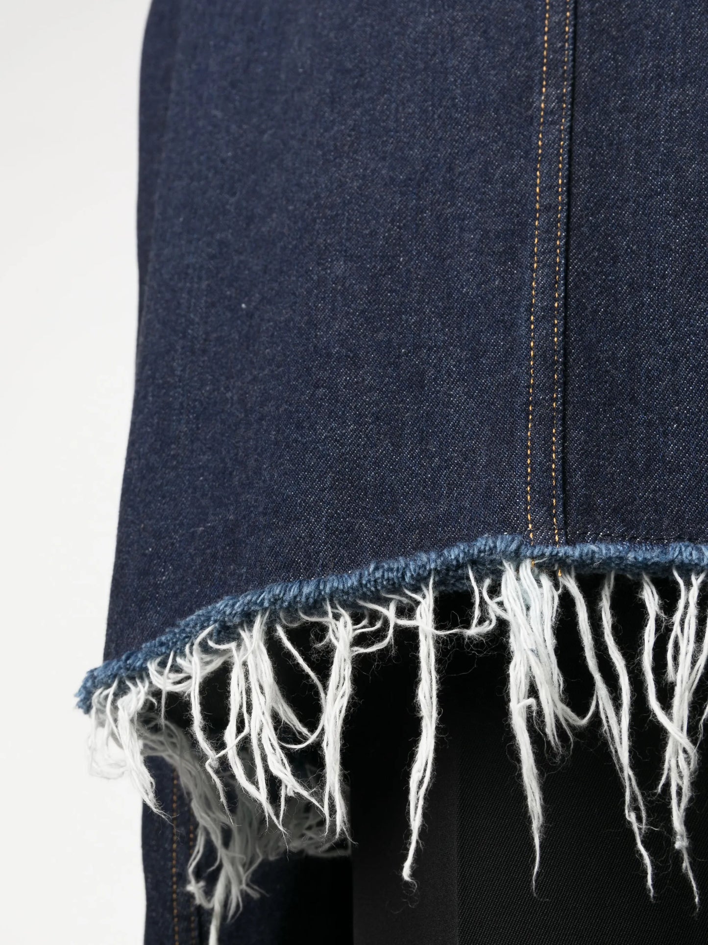 frayed denim jacket