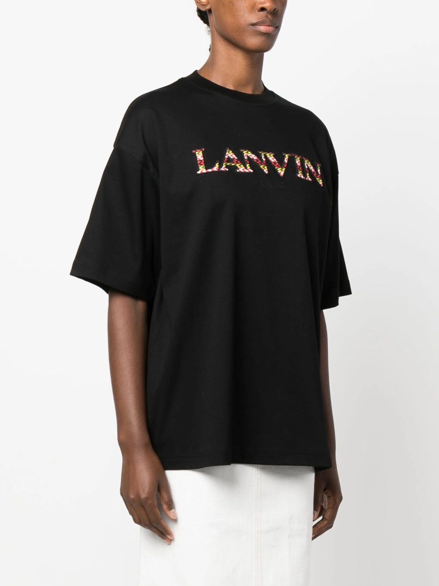 embroidered-logo T-shirt