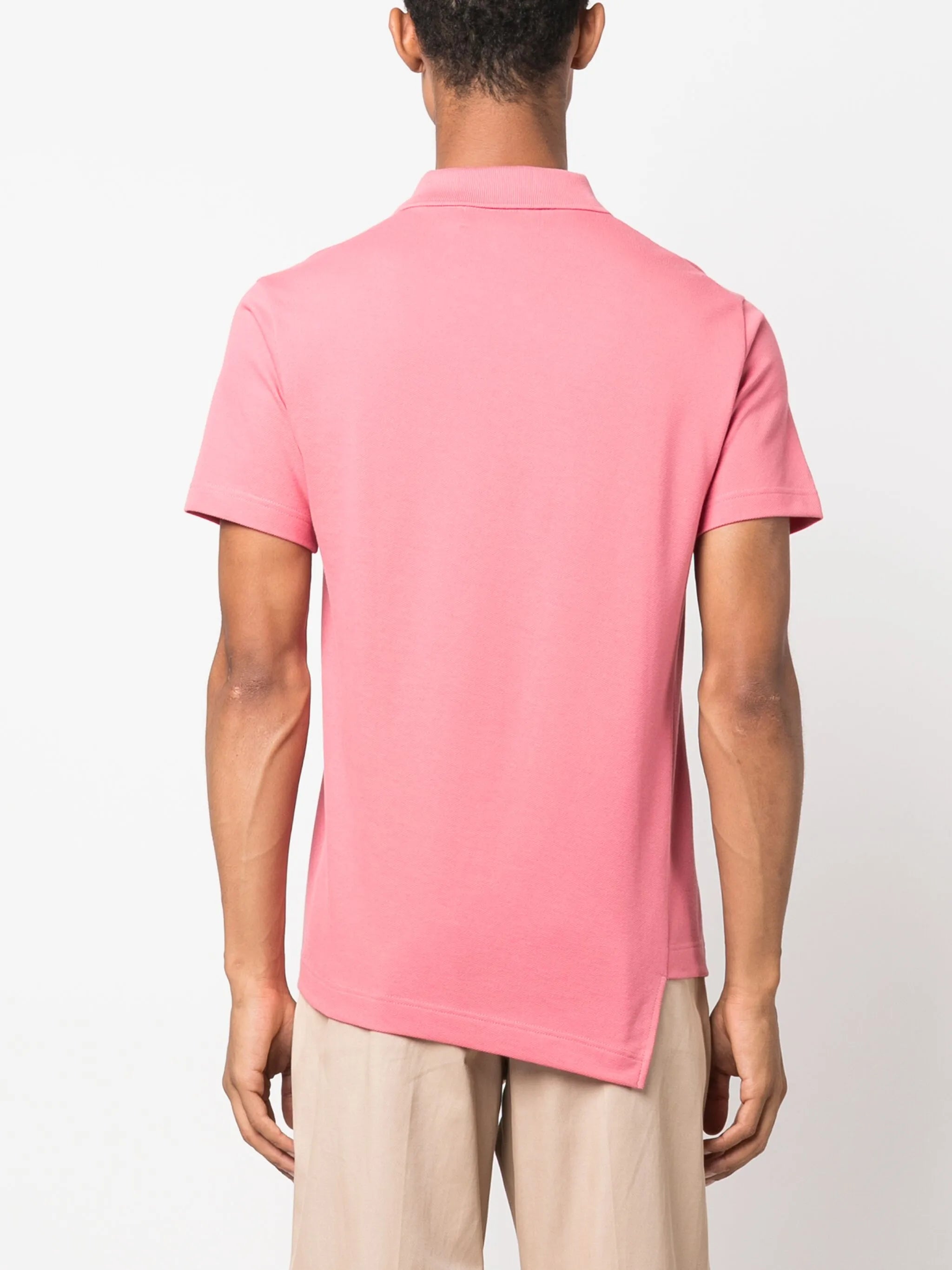 x Lacoste asymmetric cotton polo shirt