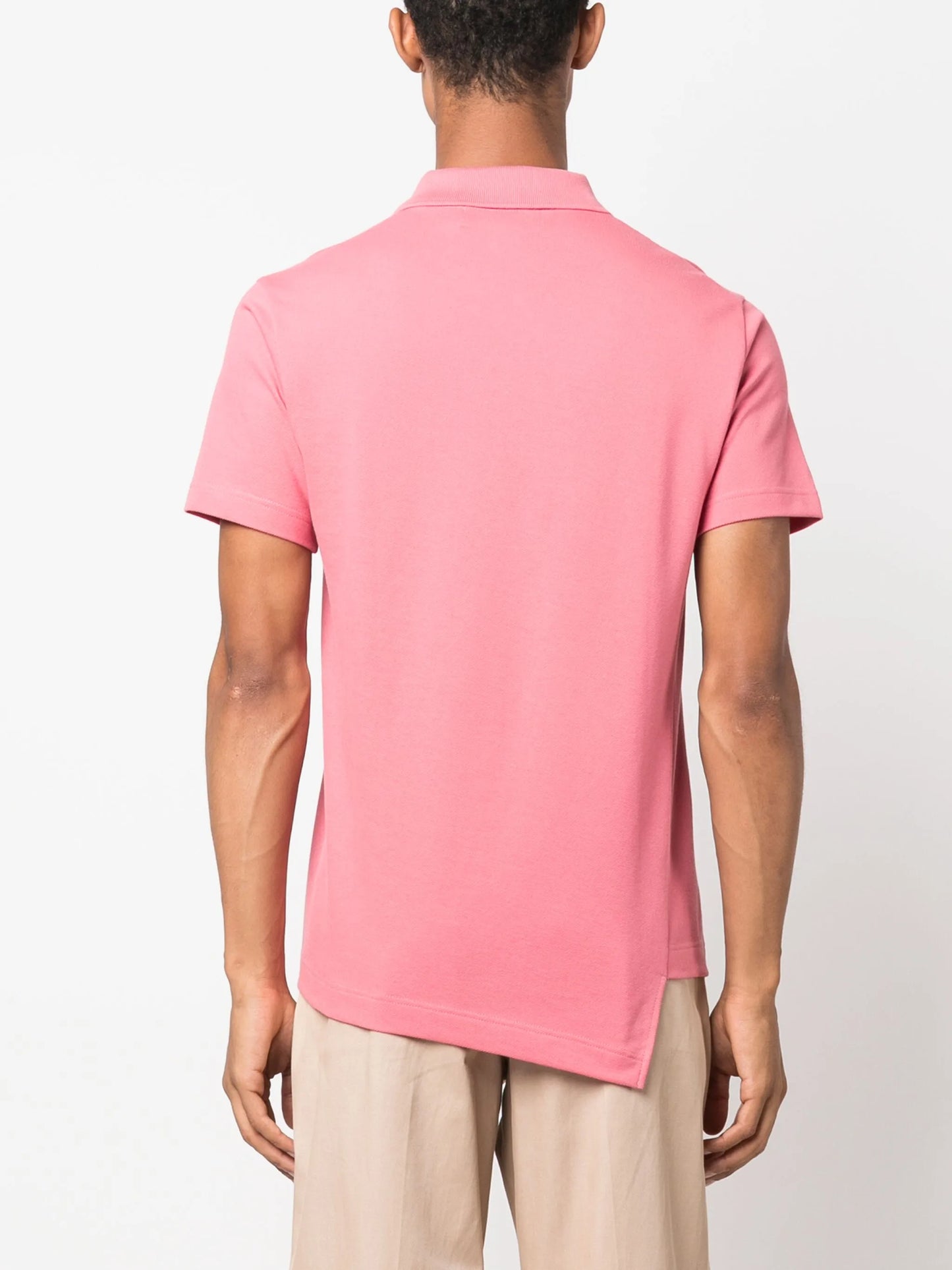 x Lacoste asymmetric cotton polo shirt
