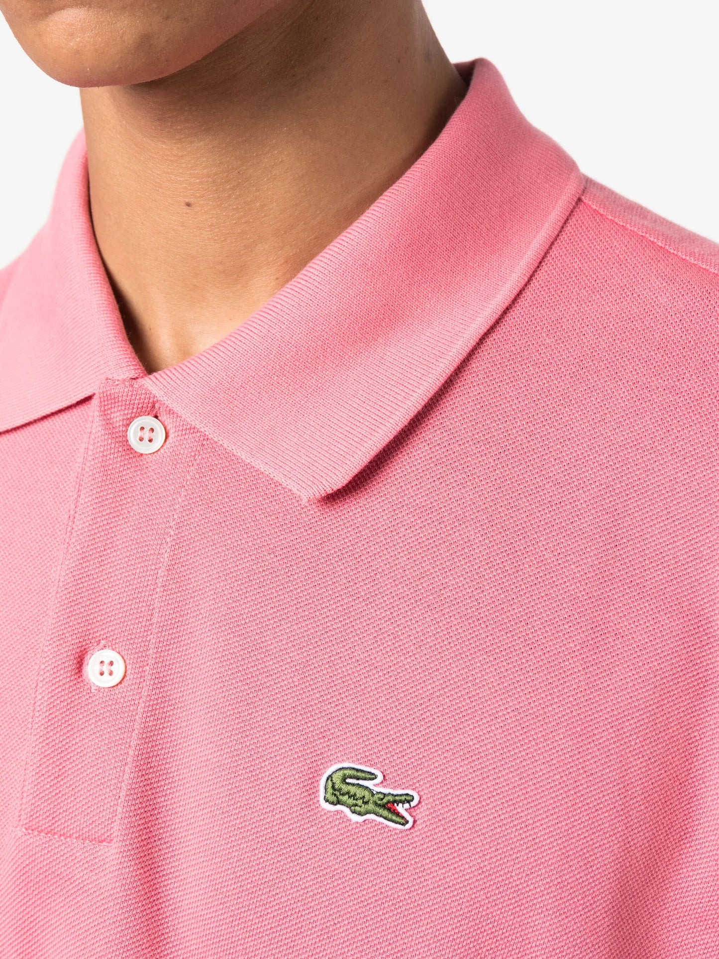 x Lacoste asymmetric cotton polo shirt