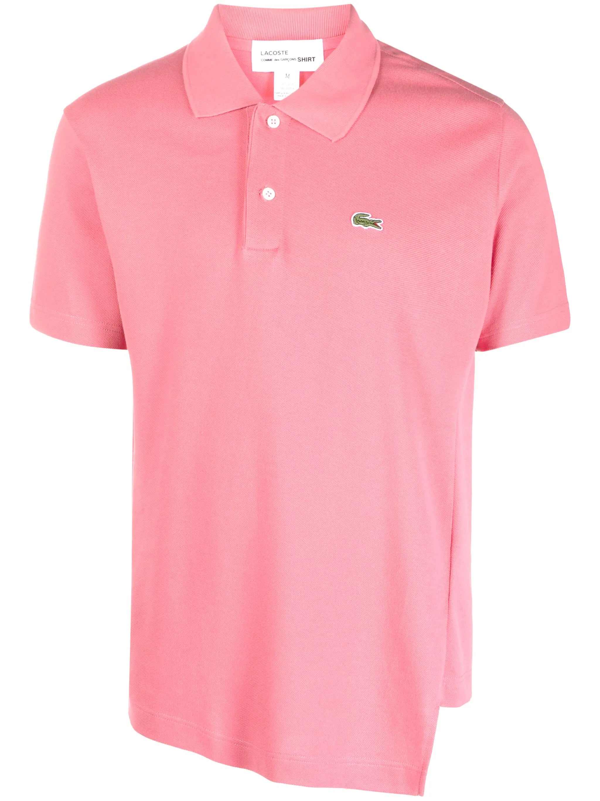 x Lacoste asymmetric cotton polo shirt