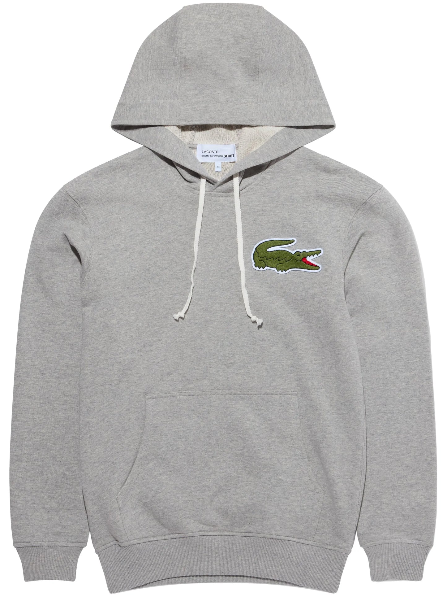 logo-patch cotton hoodie