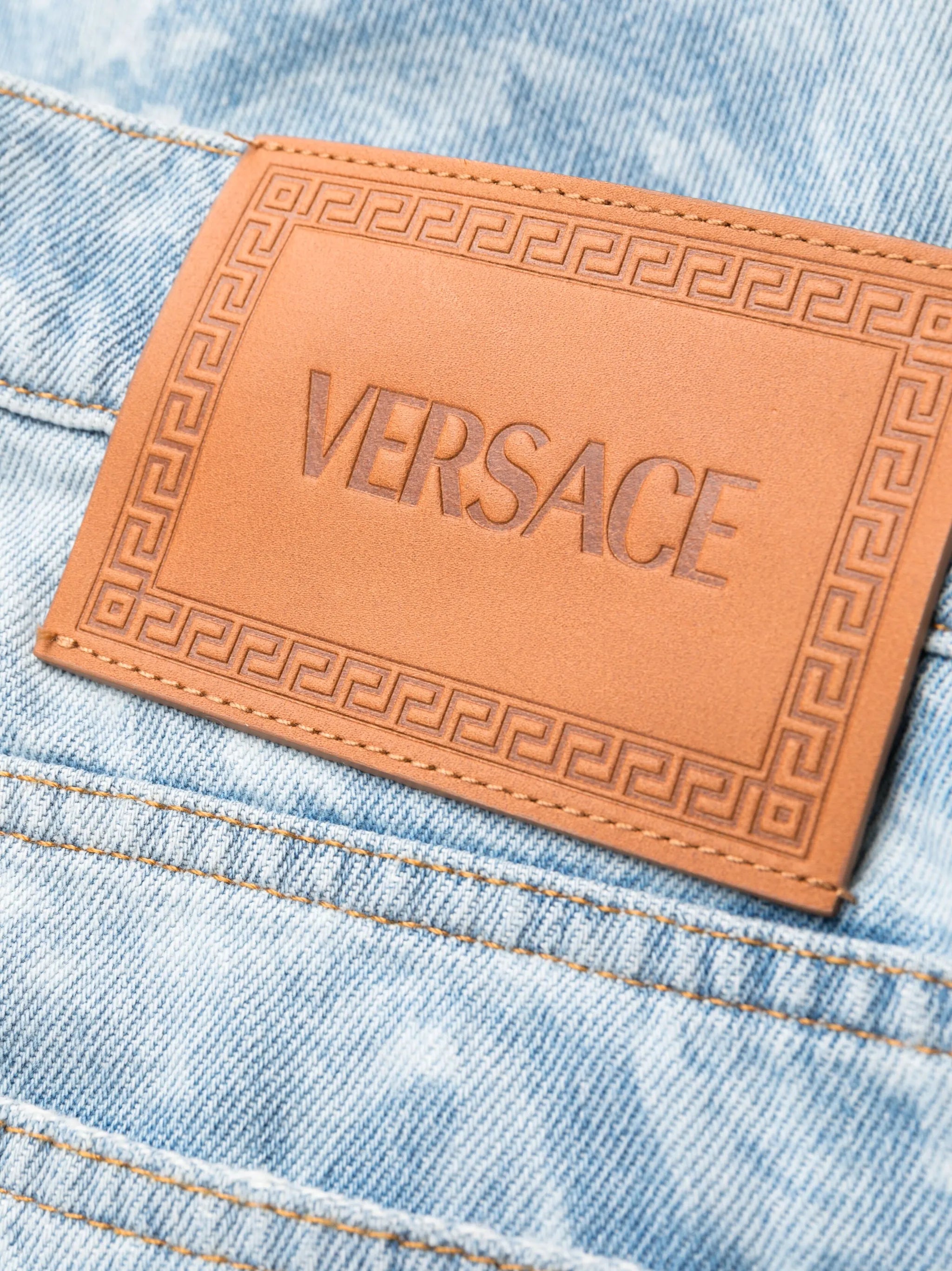 Versace Allover straight-leg jeans