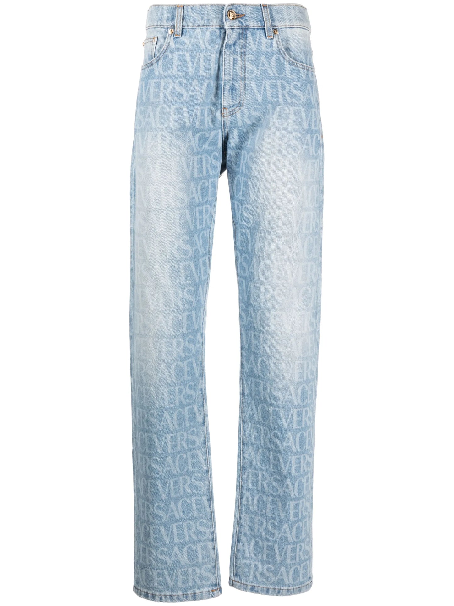 Versace Allover straight-leg jeans