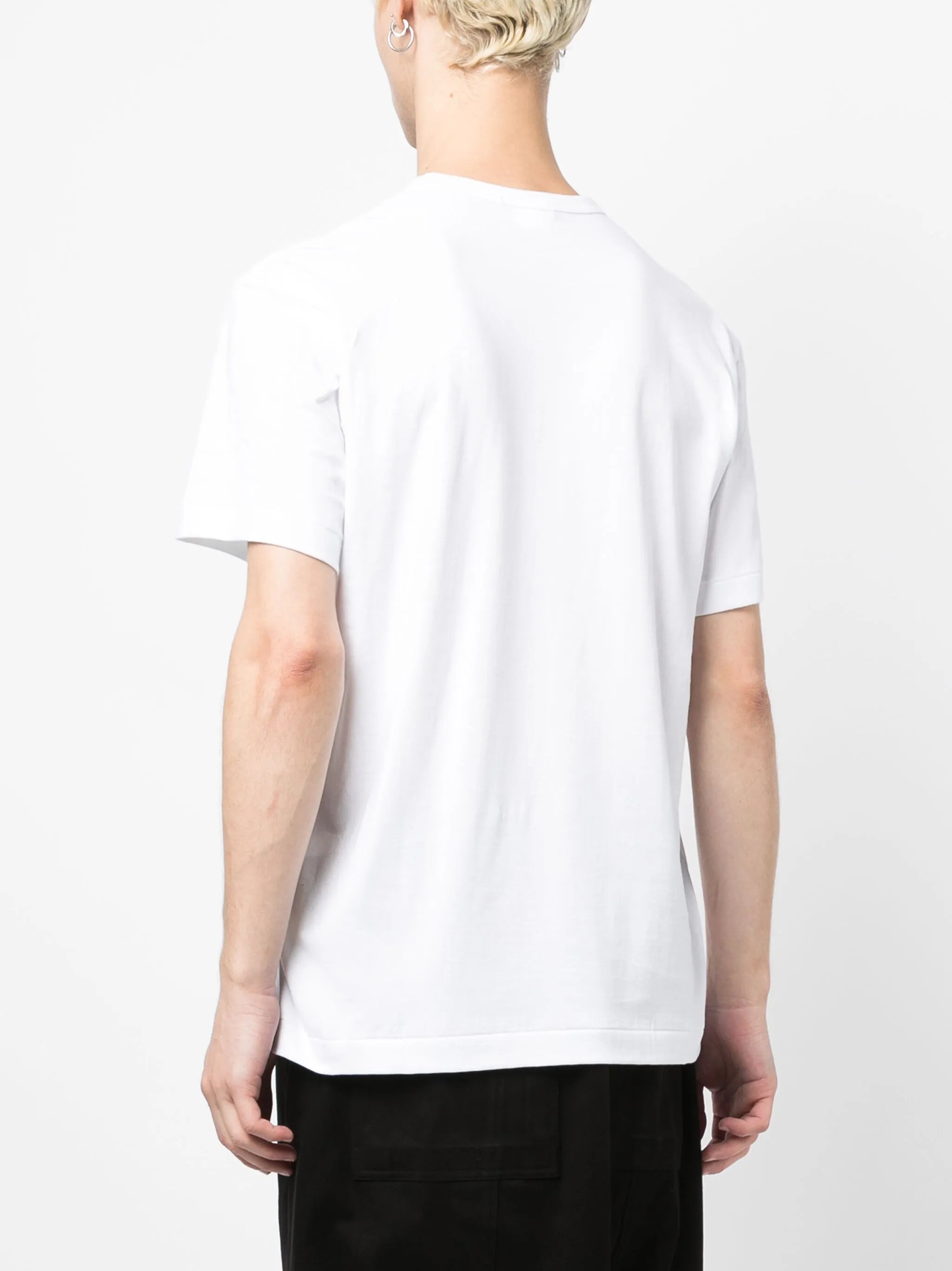text-print cotton T-shirt