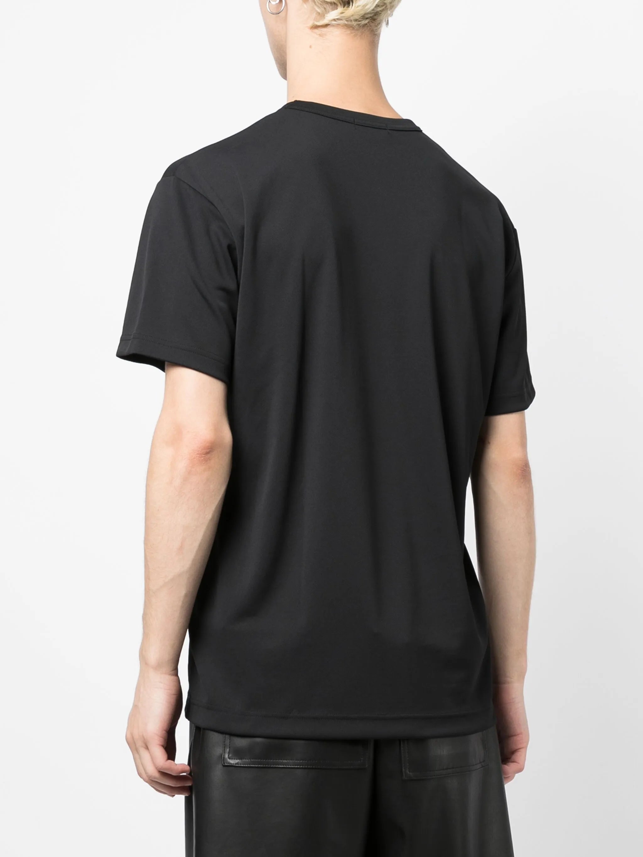 text-print round-neck T-shirt