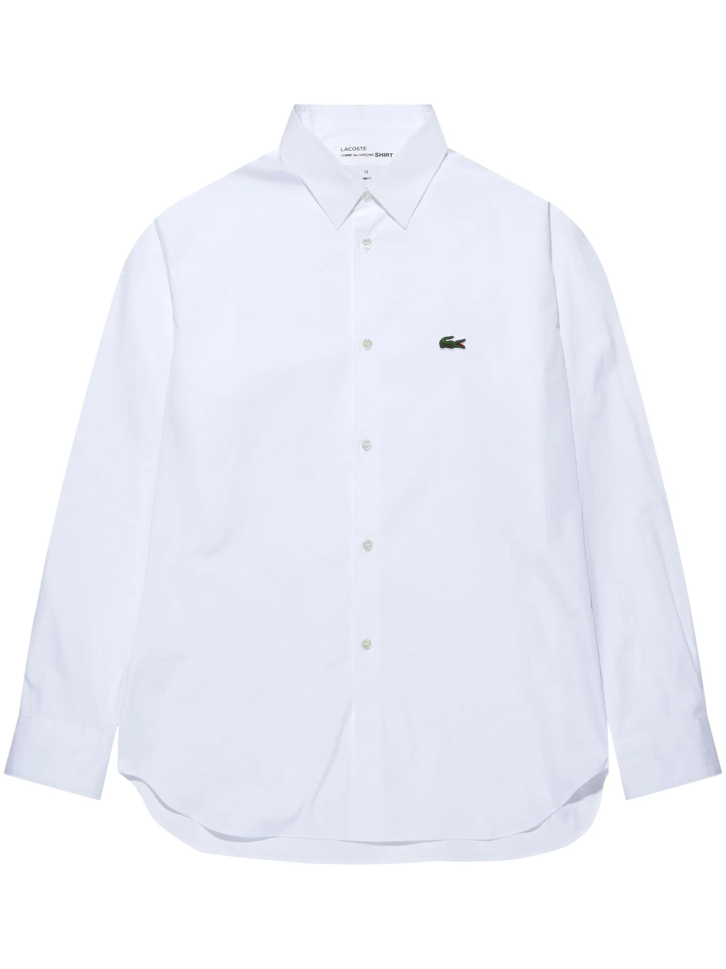 x Lacoste logo-patch cotton shirt