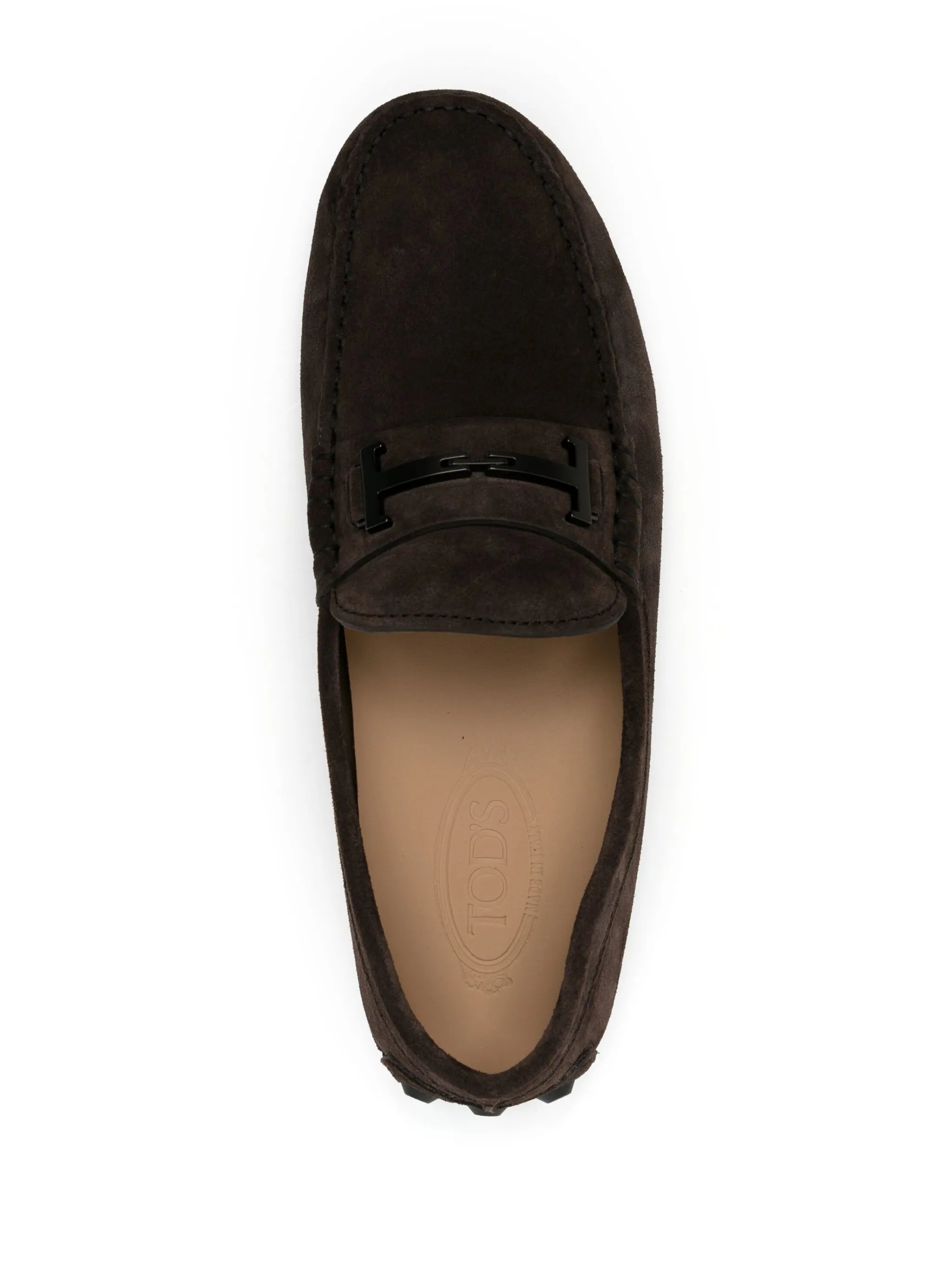 Gommino Double-T suede loafers