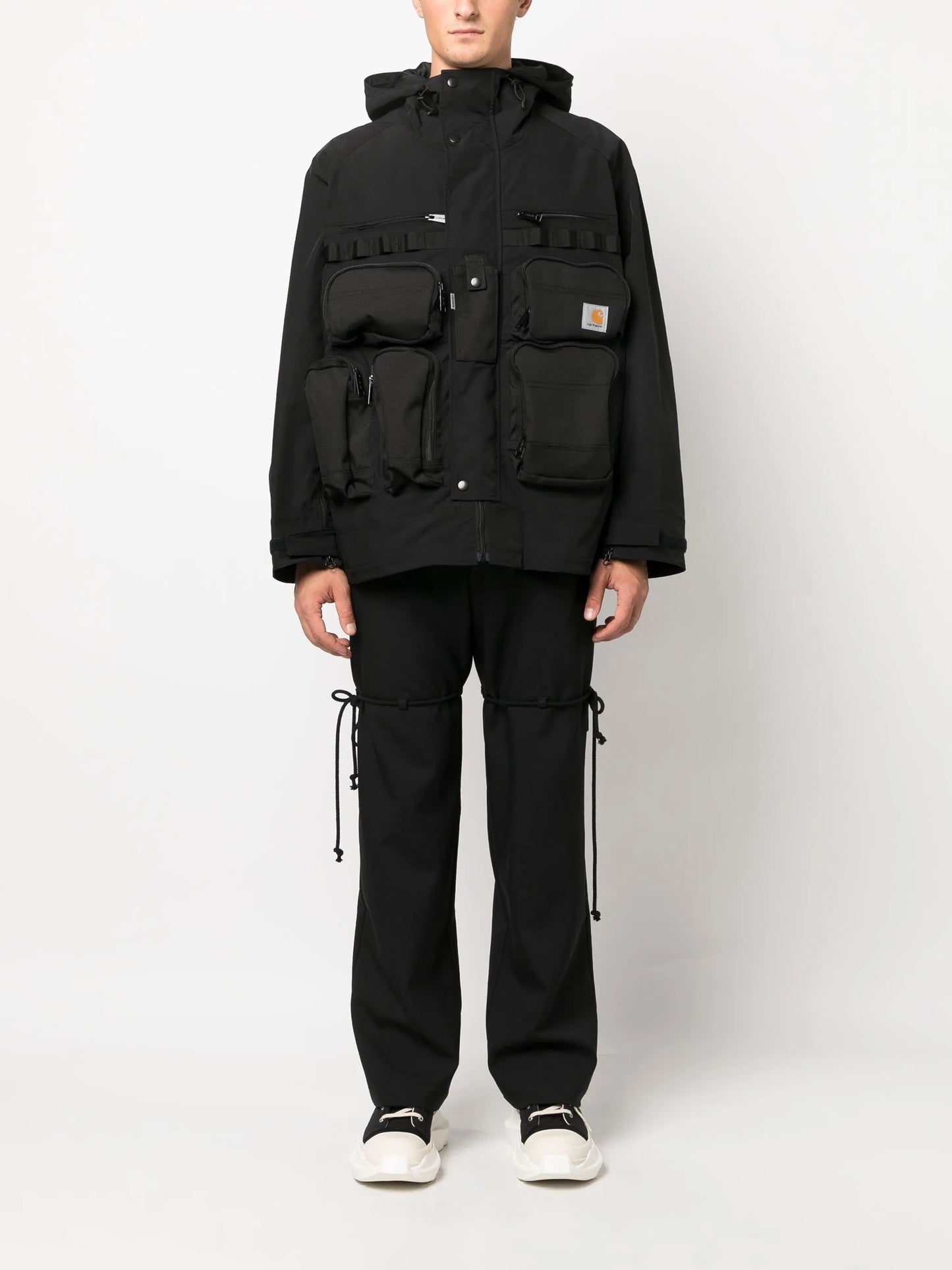 multi-pockets hooded jacket