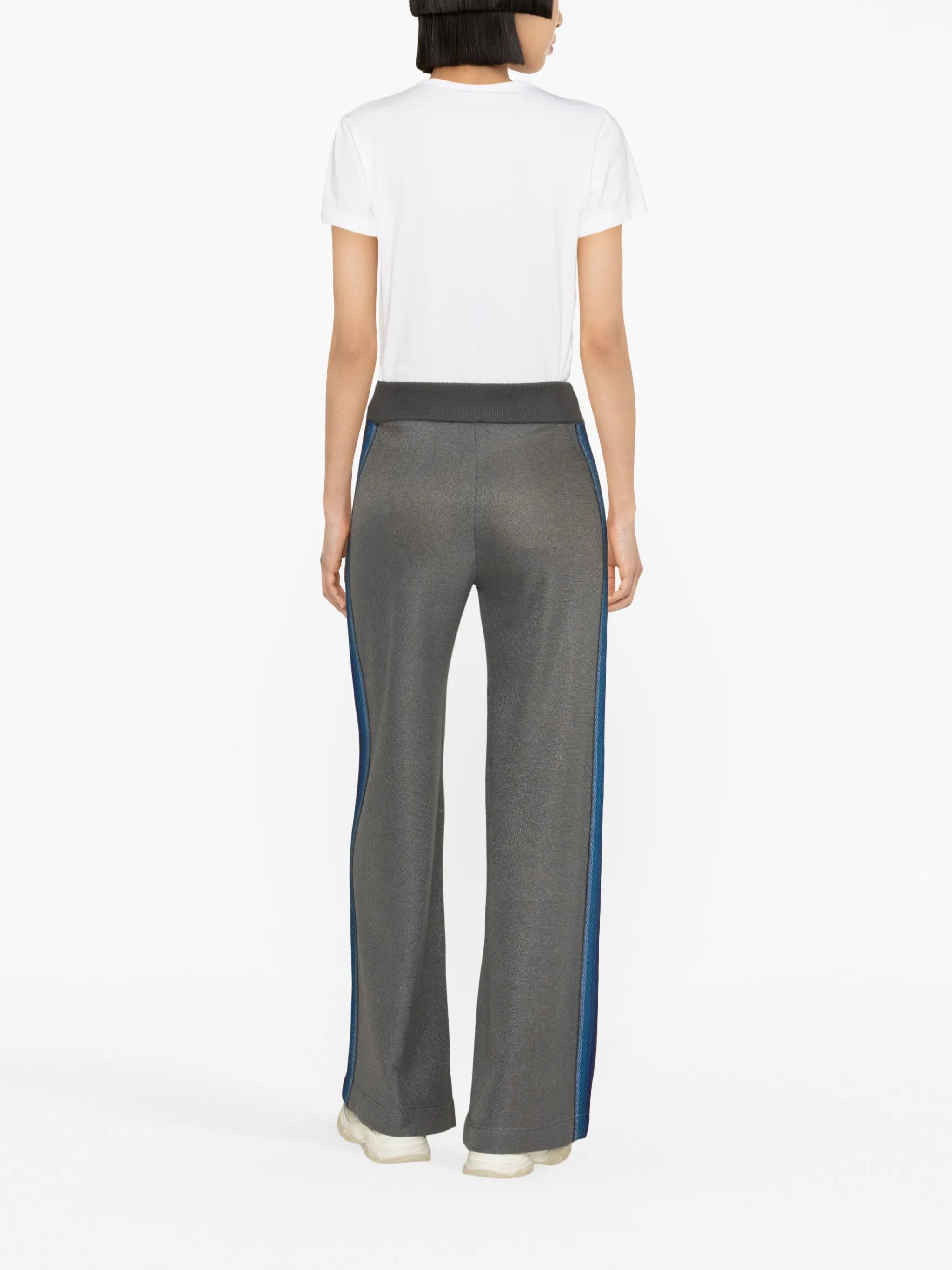logo-patch knitted track pants