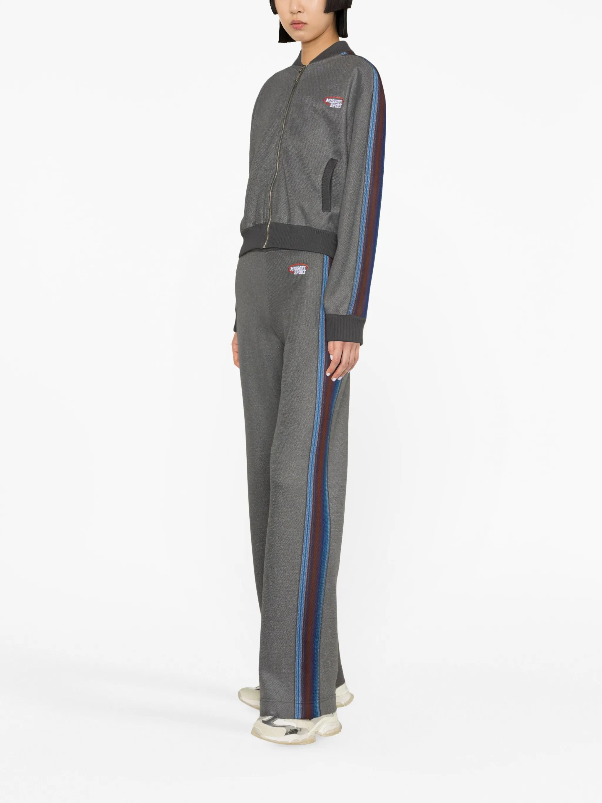 logo-embroidered track jacket