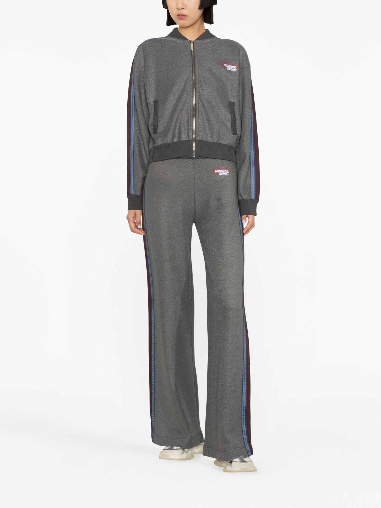 logo-embroidered track jacket