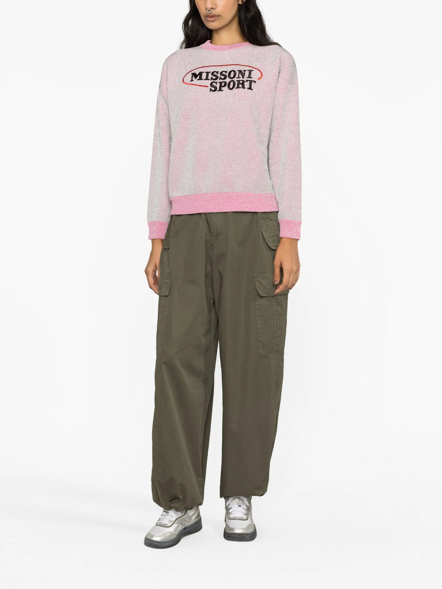 logo-embroidered sweatshirt