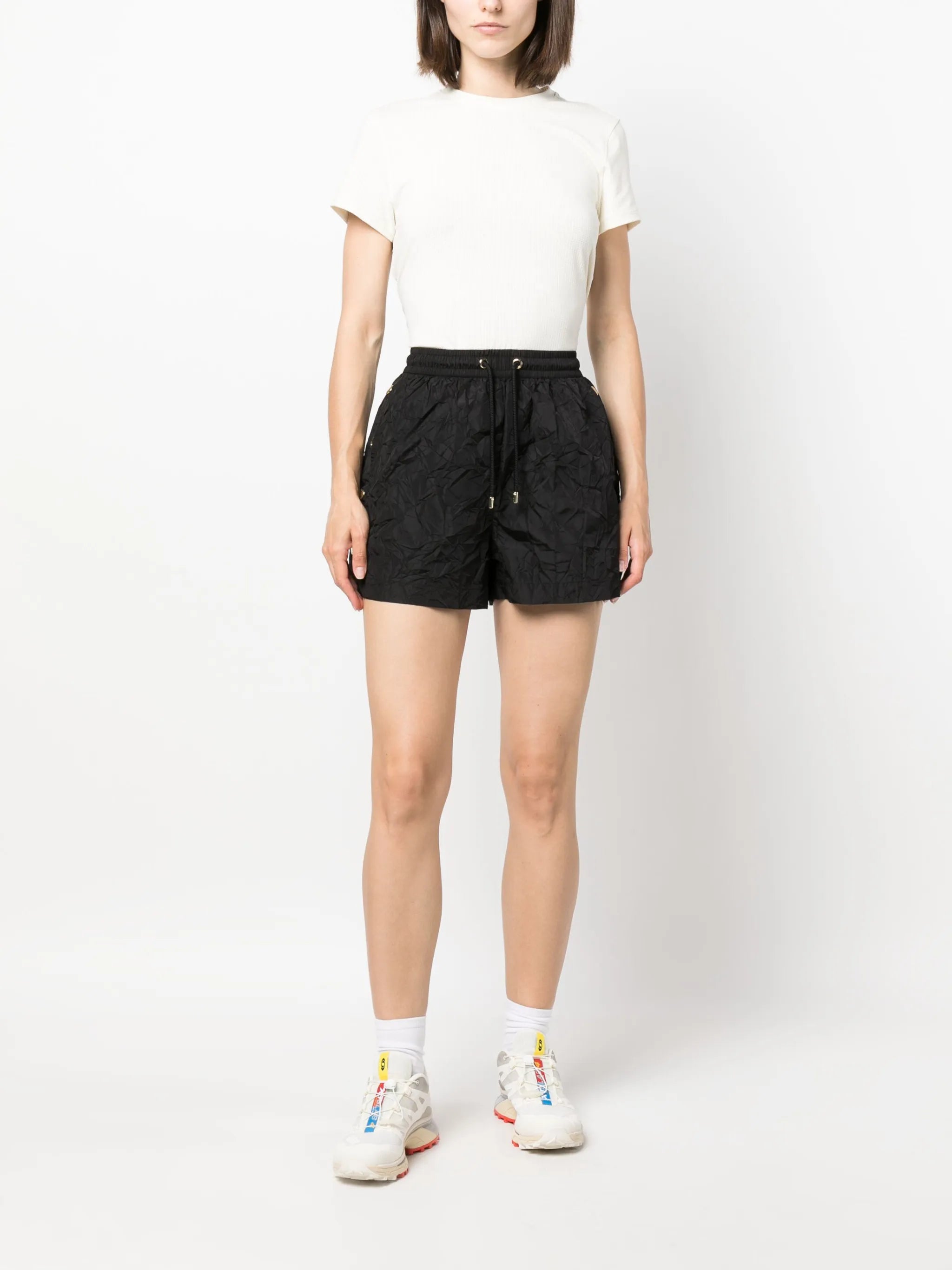 Volley crinkled running shorts