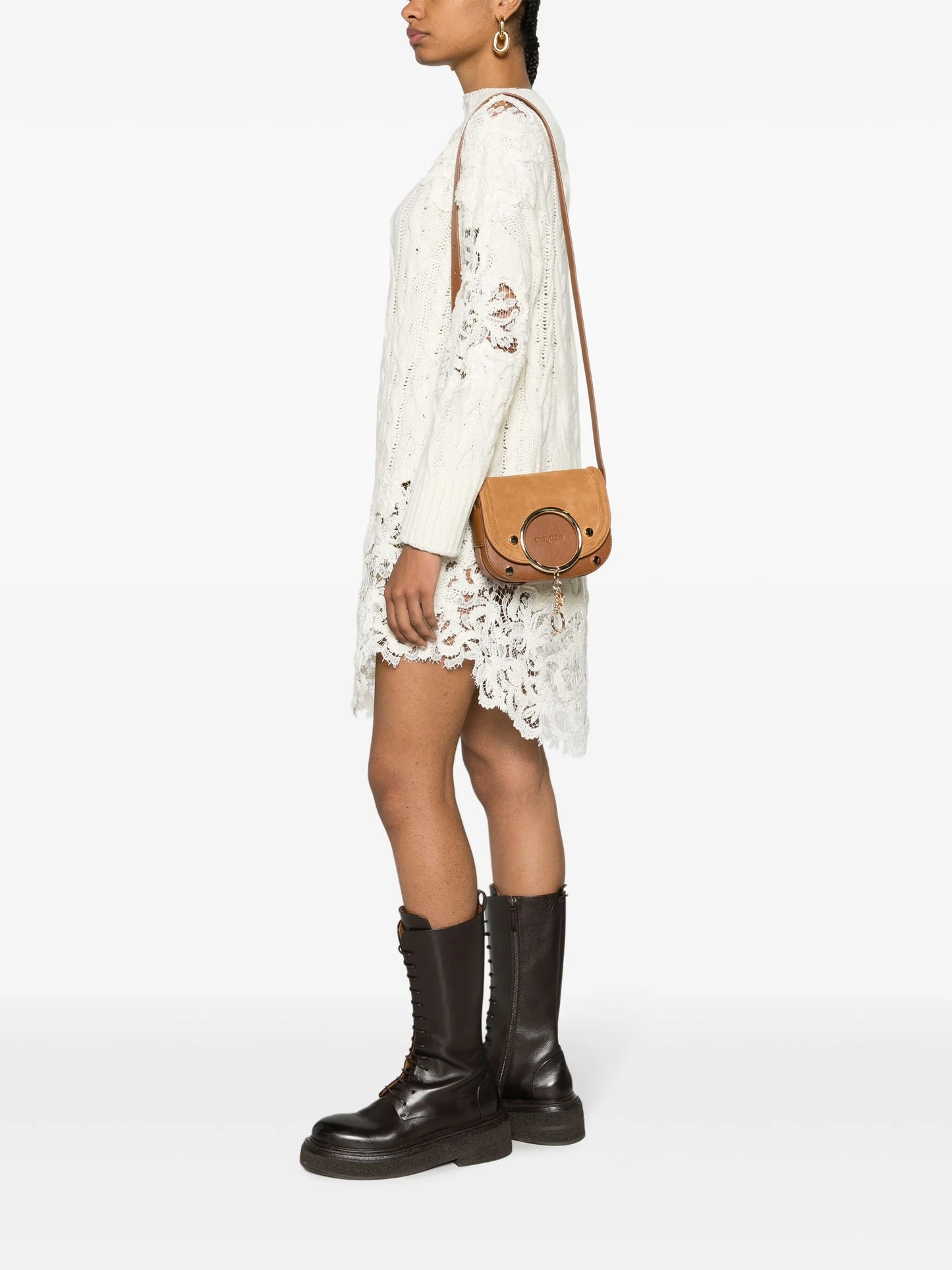 Mara suede crossbody bag