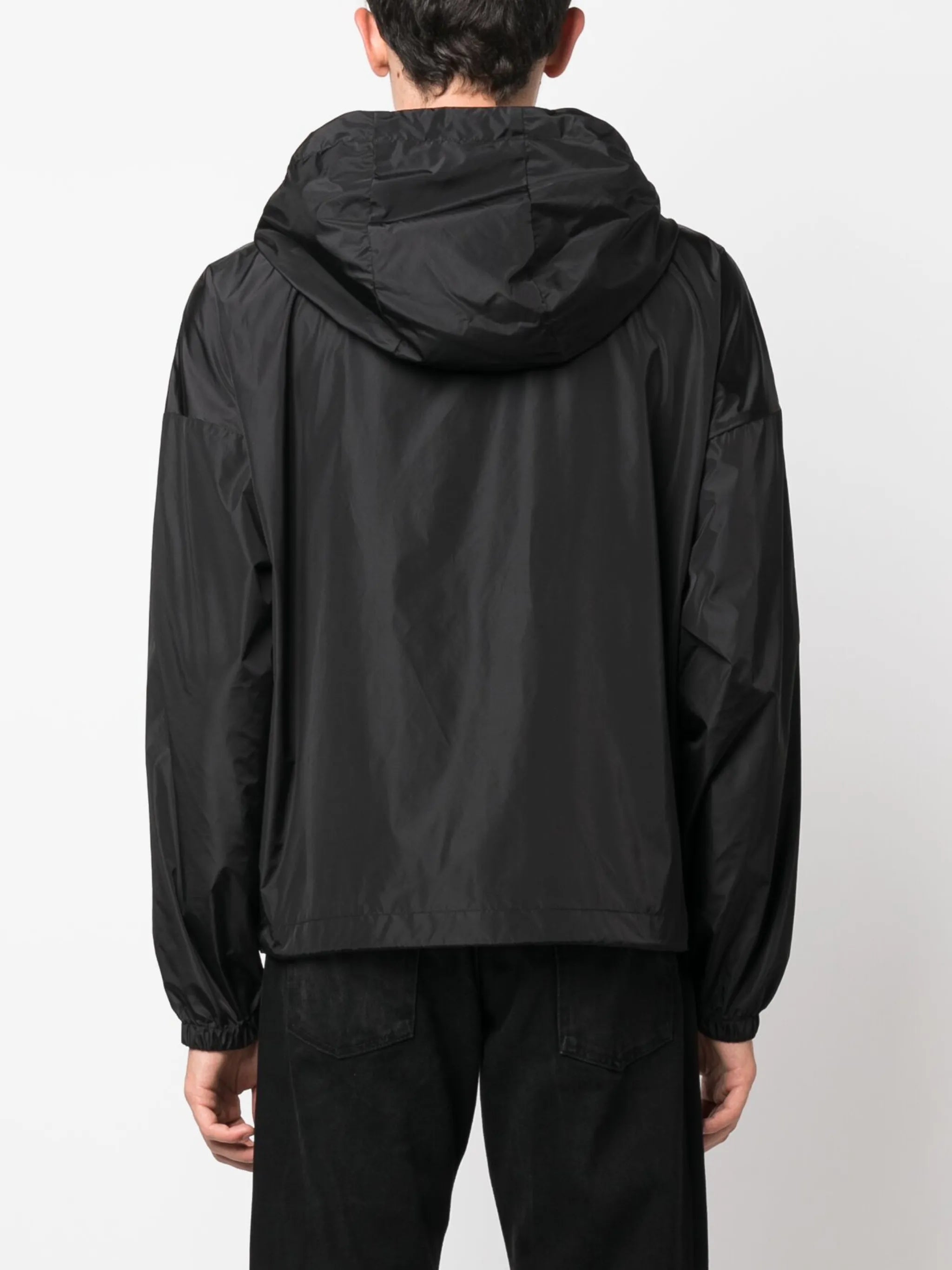 Icon-print hooded jacket