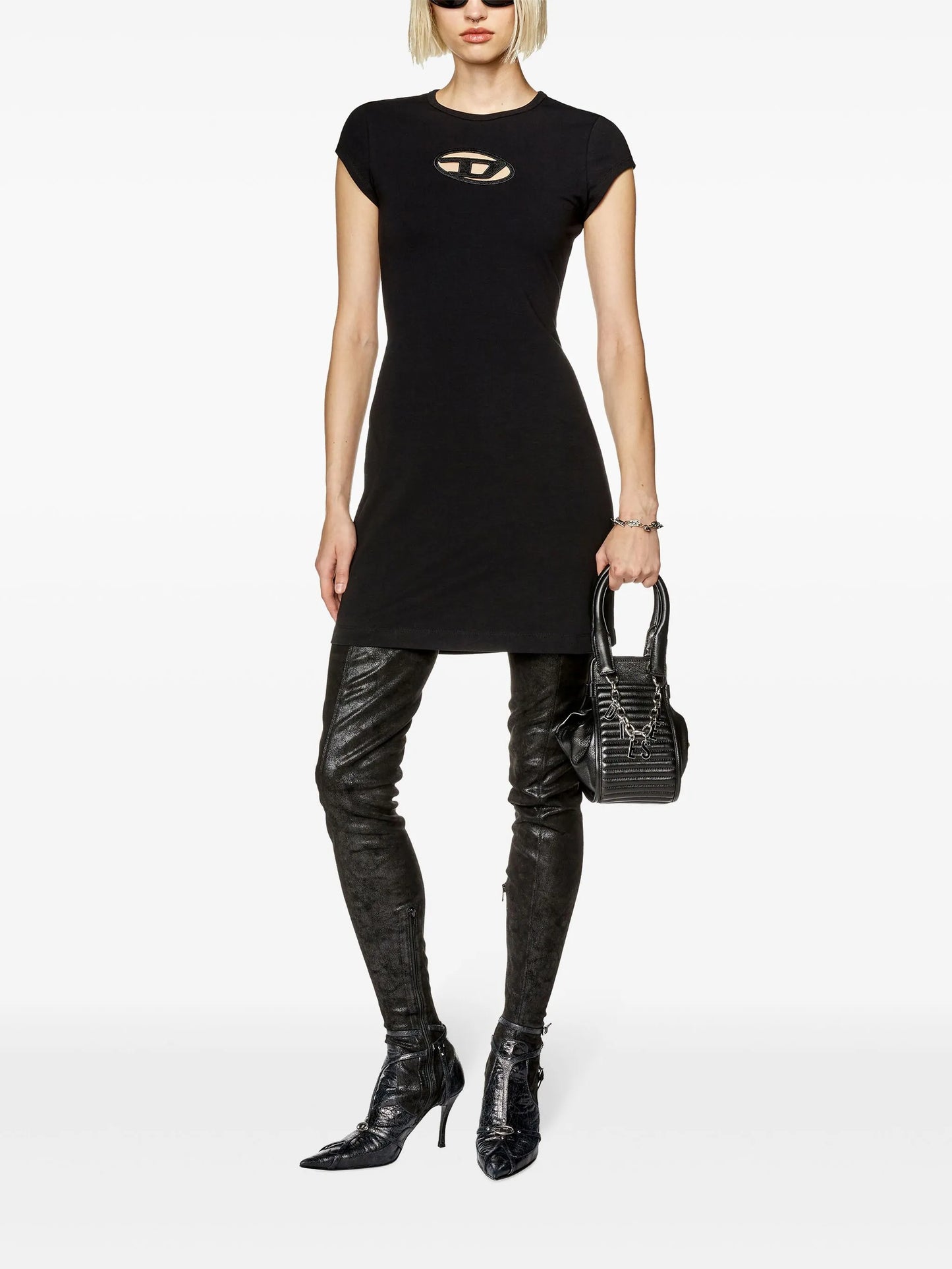 D-Angiel cut-out T-shirt minidress