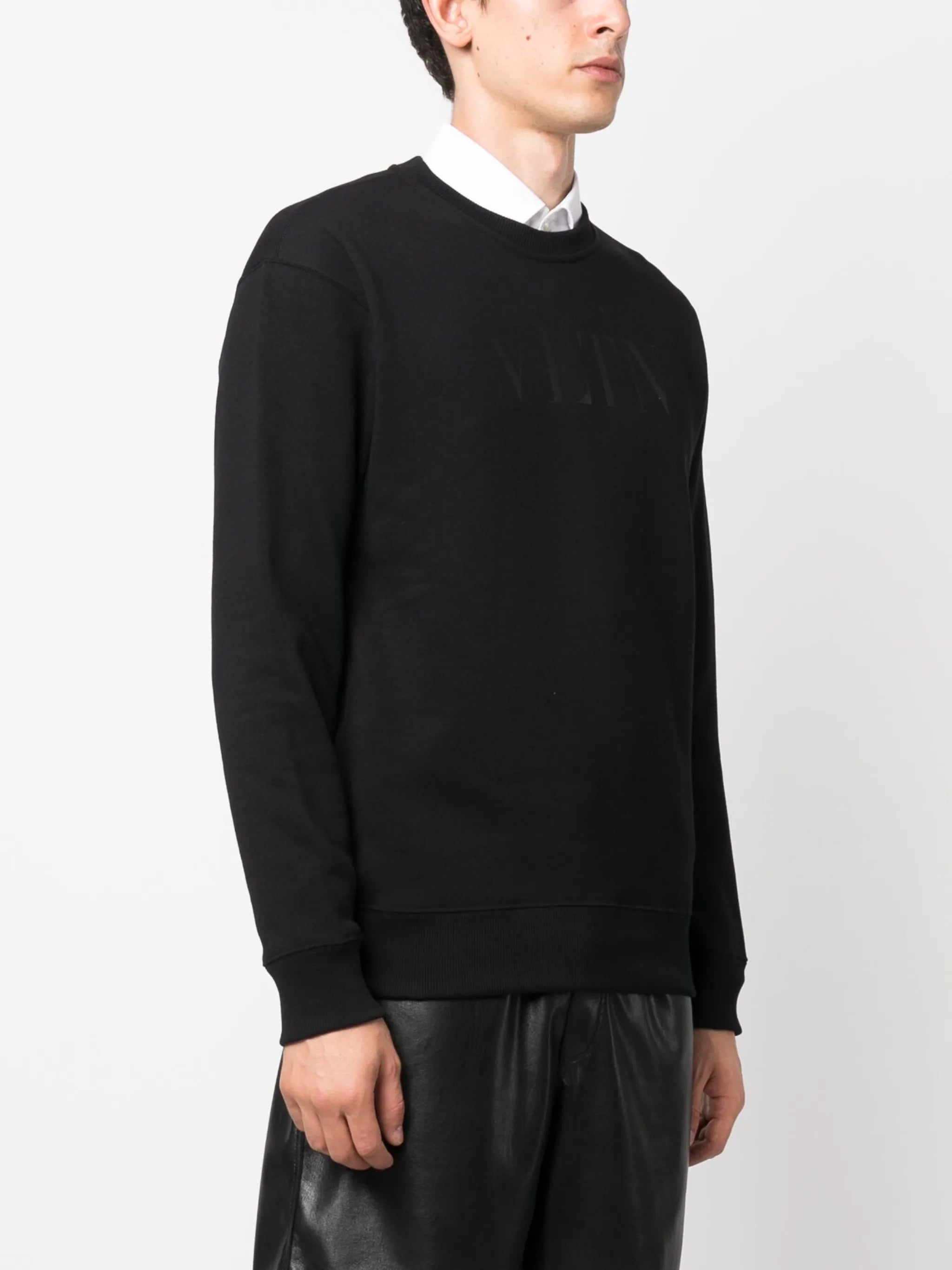 VLTN logo-print cotton sweatshirt