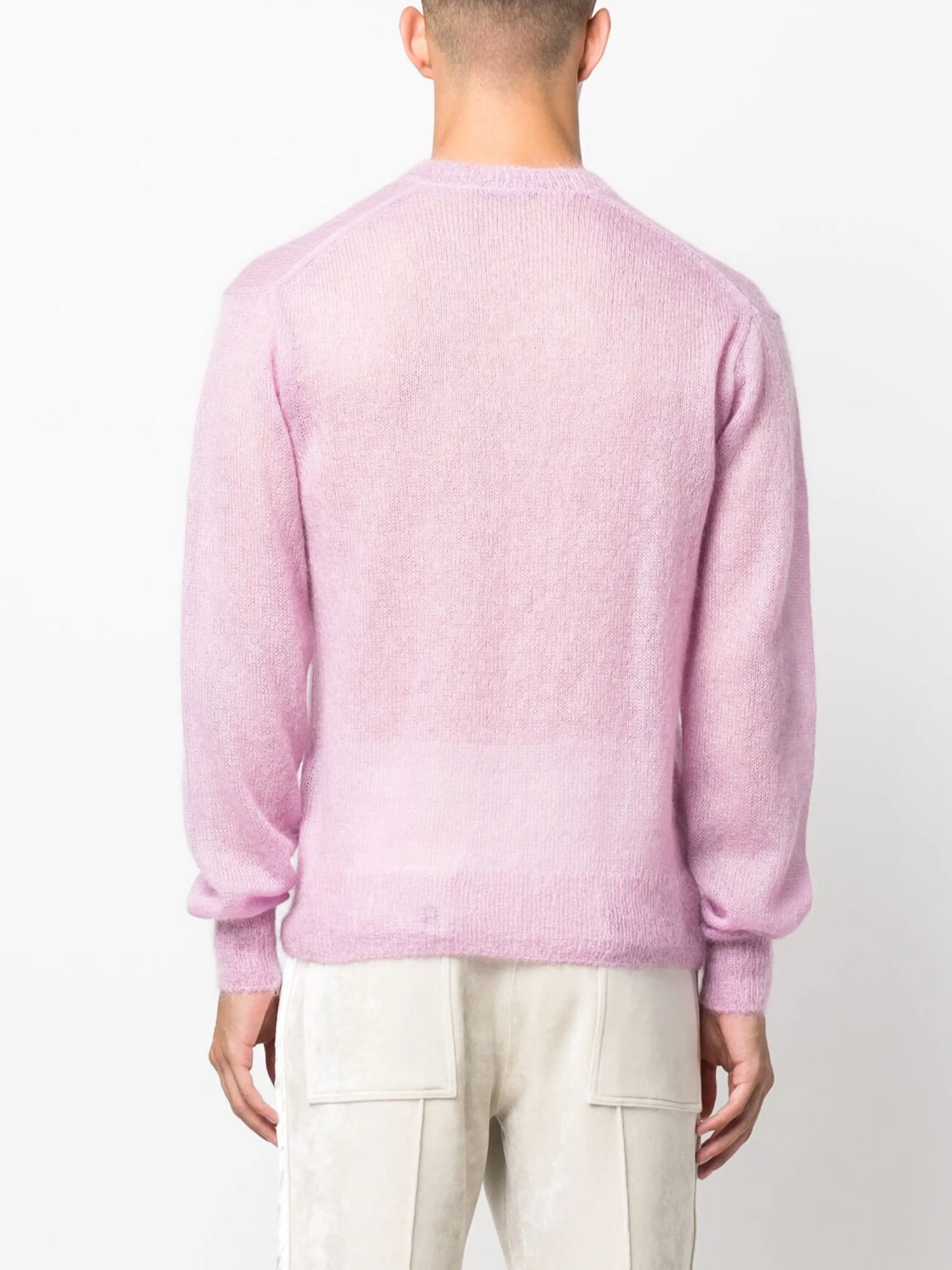 semi-sheer mohair-blend jumper