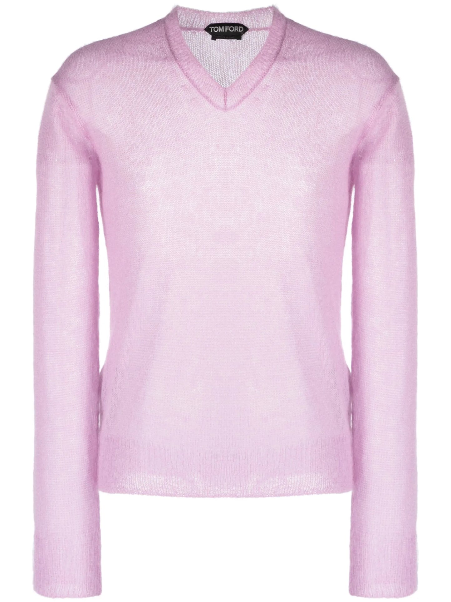 semi-sheer mohair-blend jumper