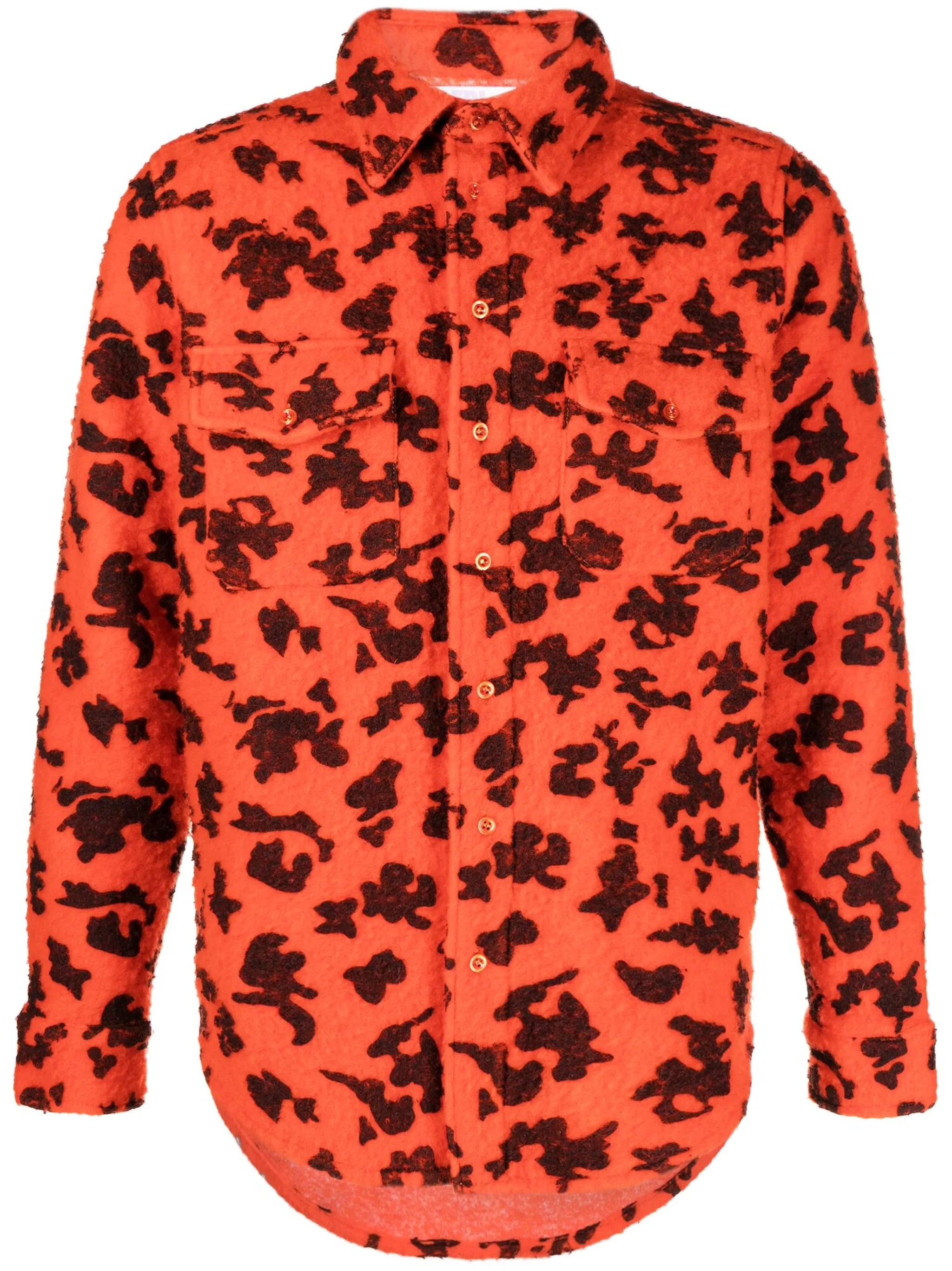 Pilled Work camouflage-print shirt