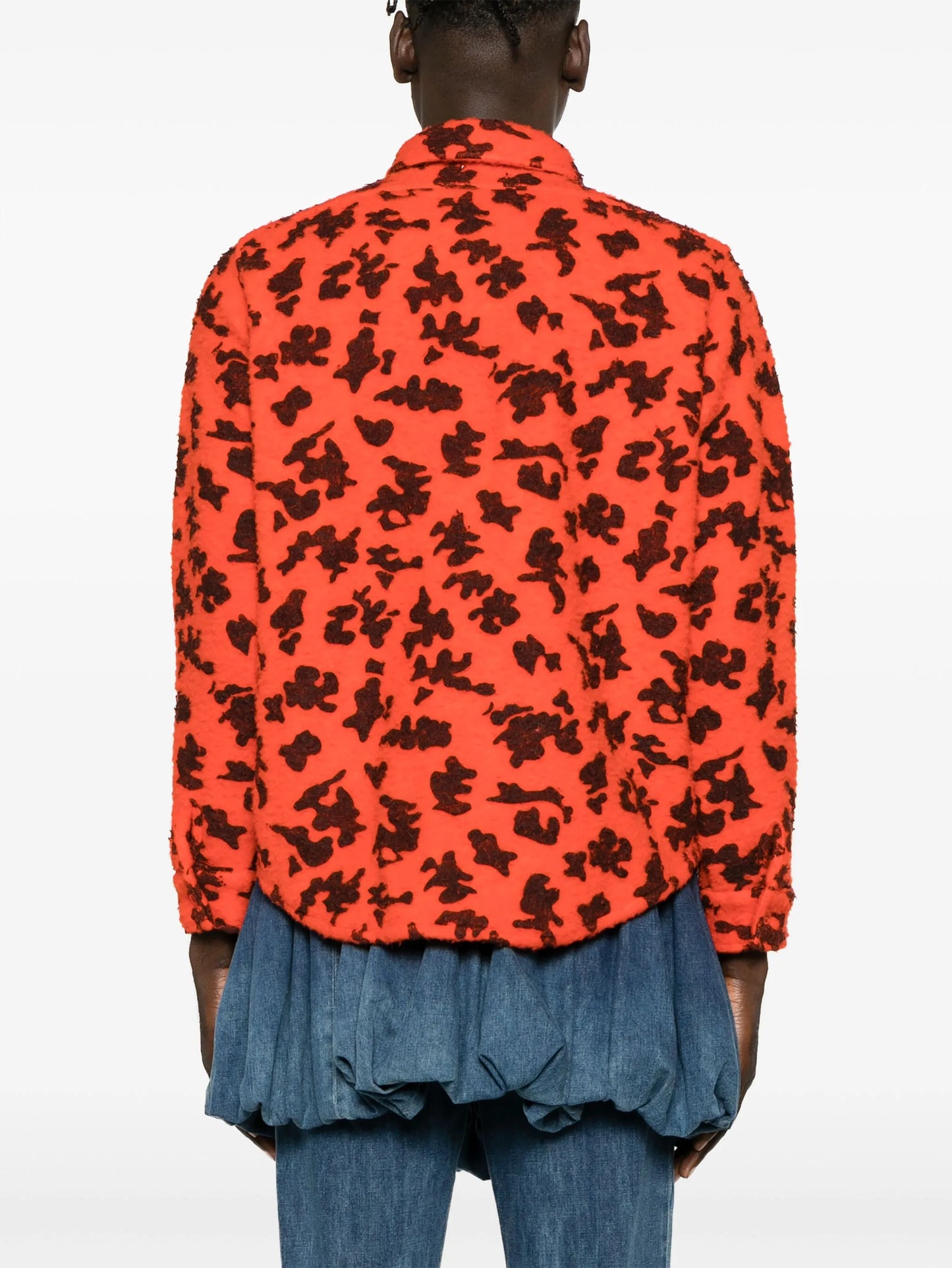Pilled Work camouflage-print shirt