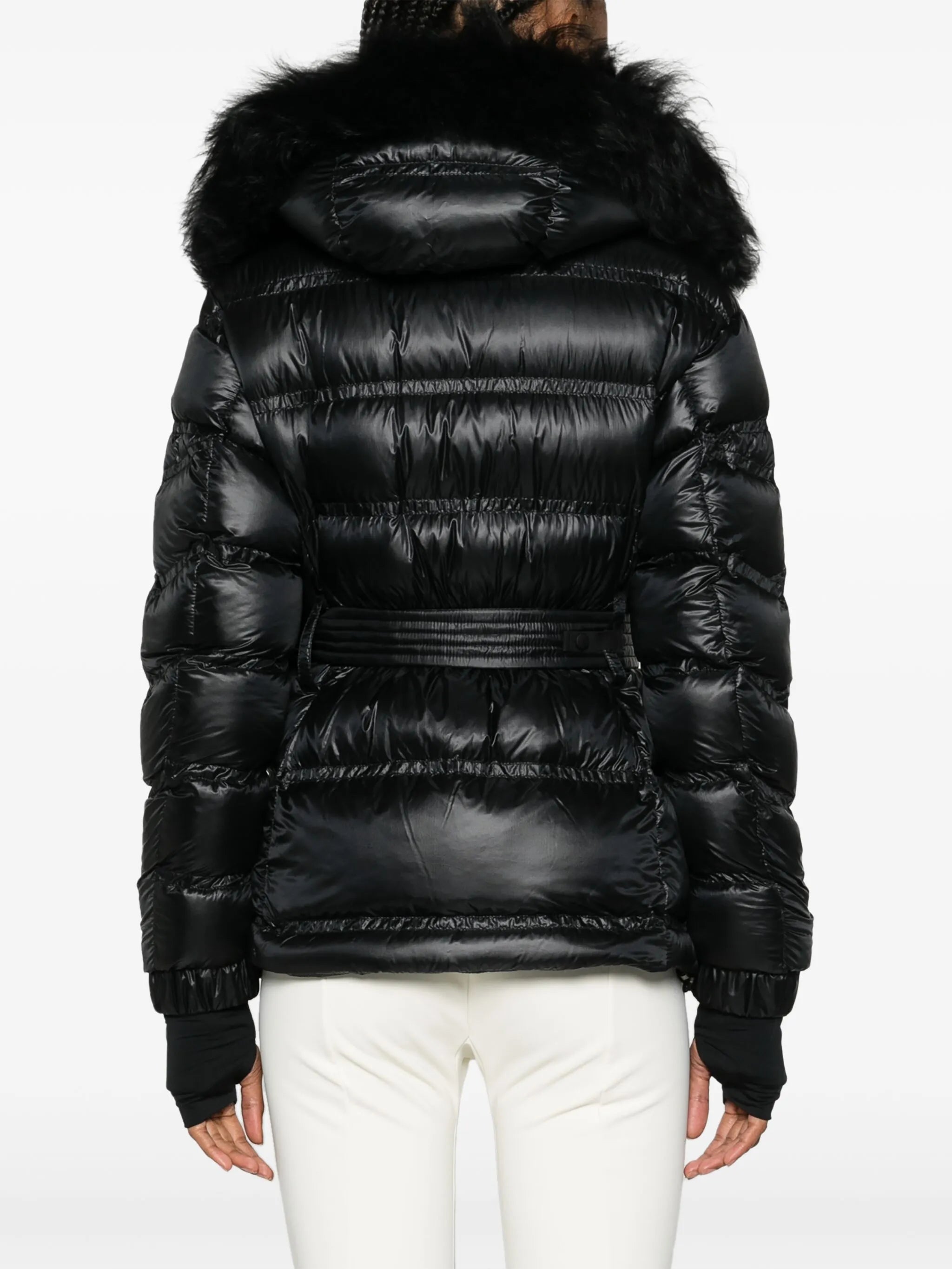 faux-fur hood puffer jacket