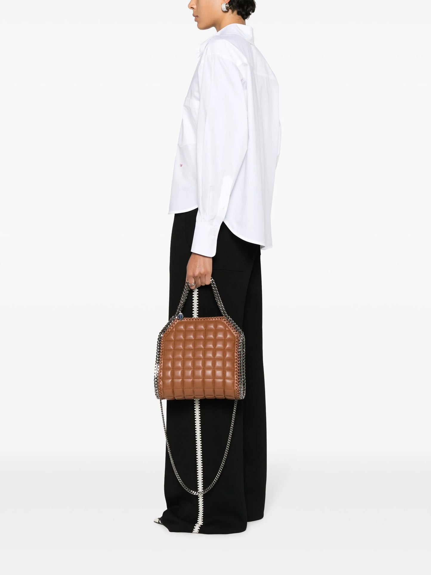 mini Falabella quilted tote bag
