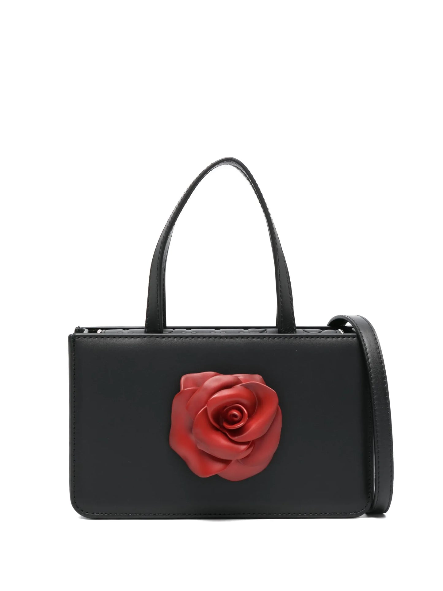 small Rose leather tote bag