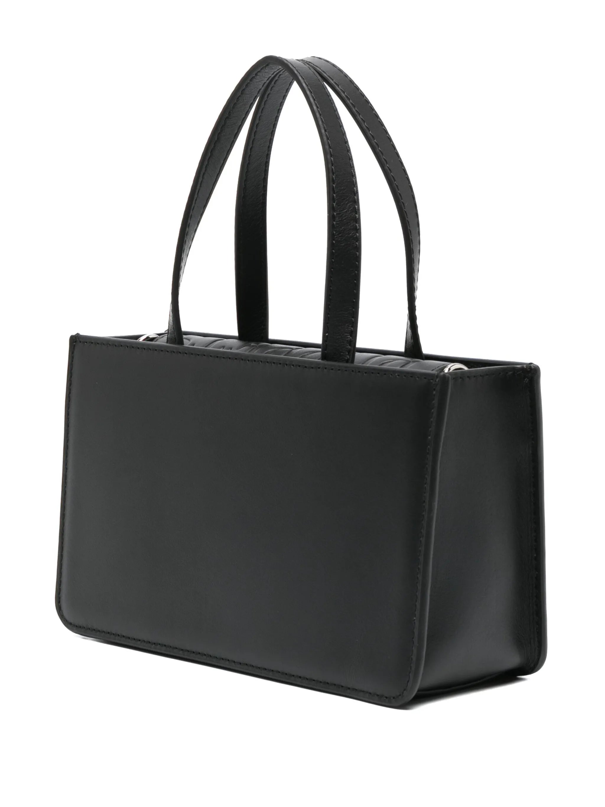 small Rose leather tote bag