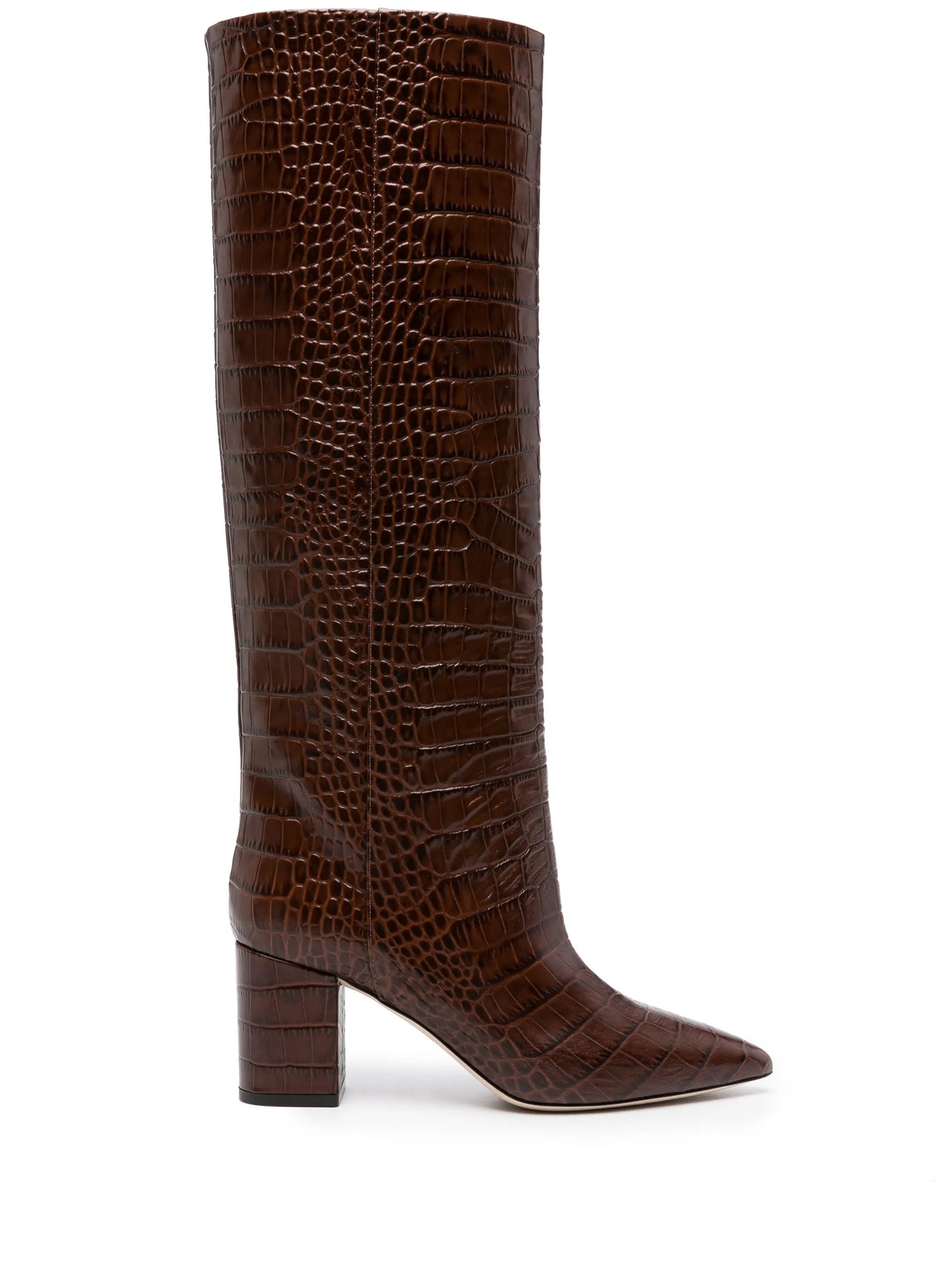 Anja 70mm crocodile-effect boots
