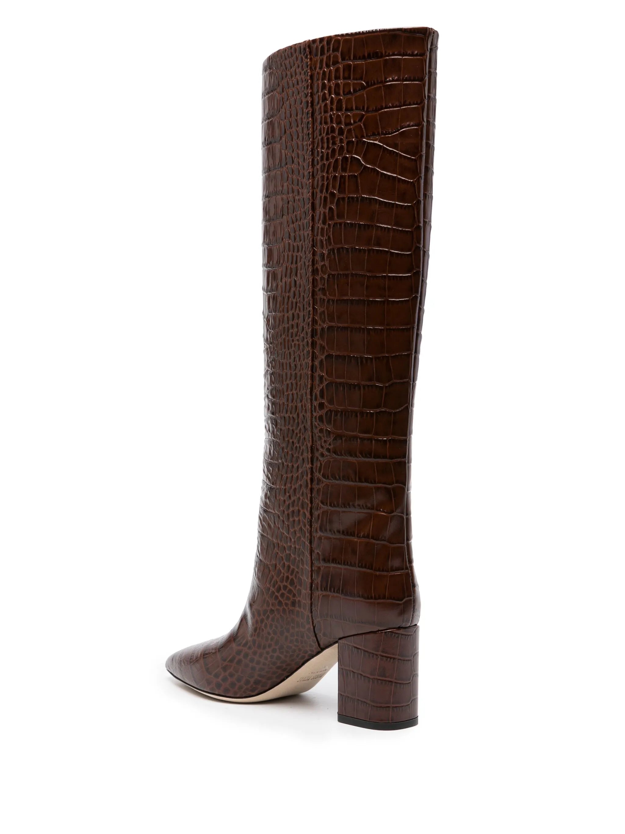 Anja 70mm crocodile-effect boots