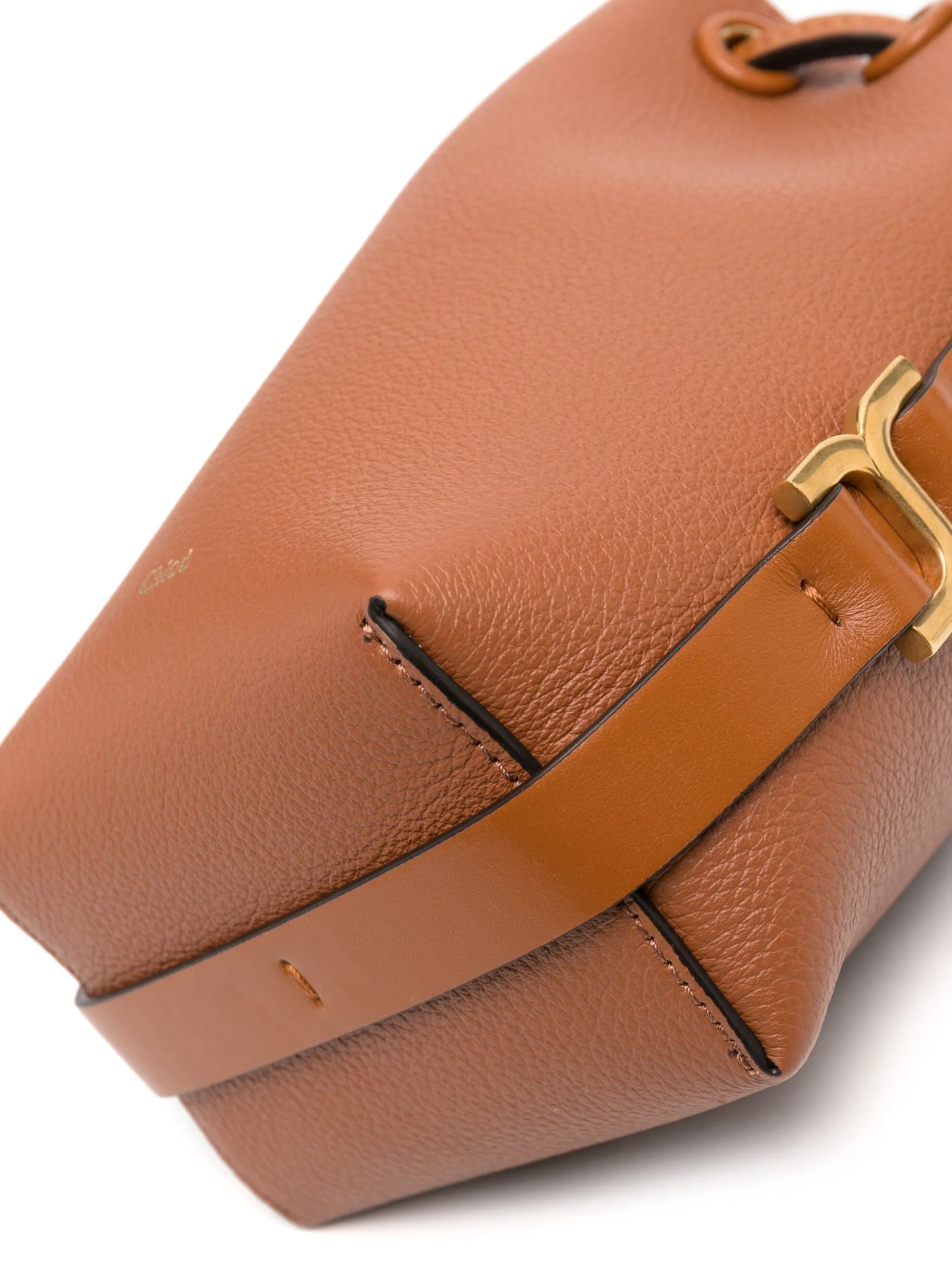 micro Marcie leather bucket bag