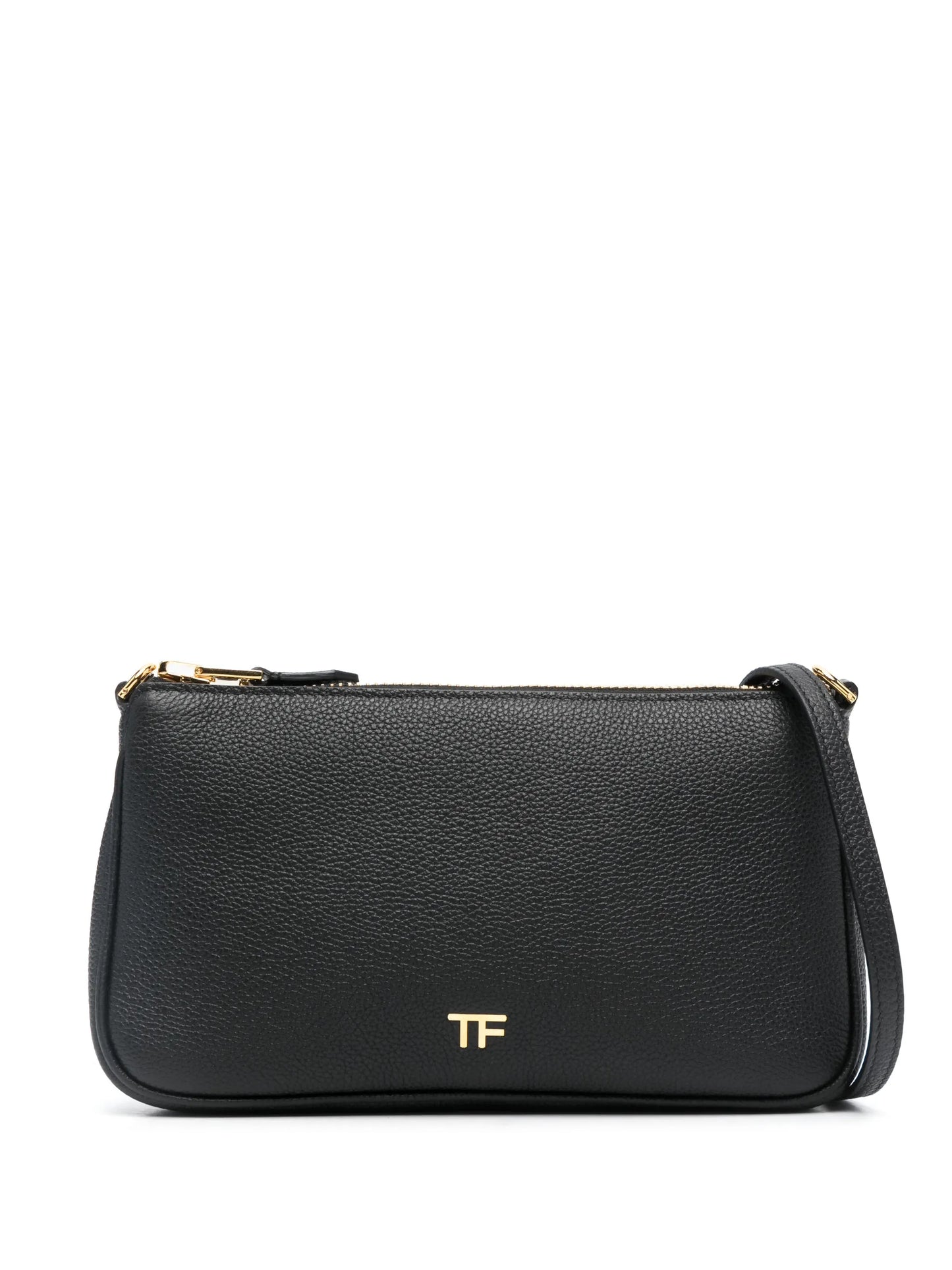 logo-plaque leather cross body bag