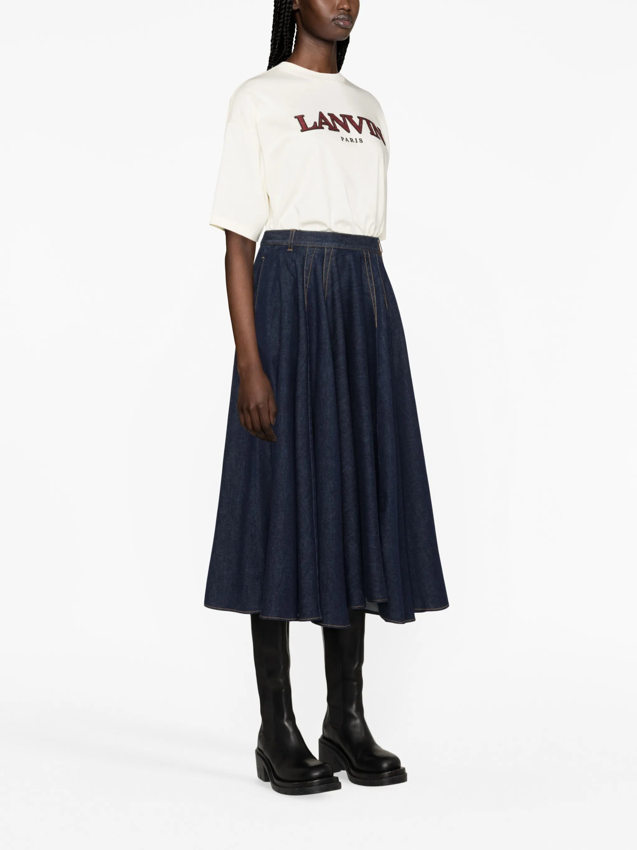 logo-embroidered cotton-jersey T-shirt