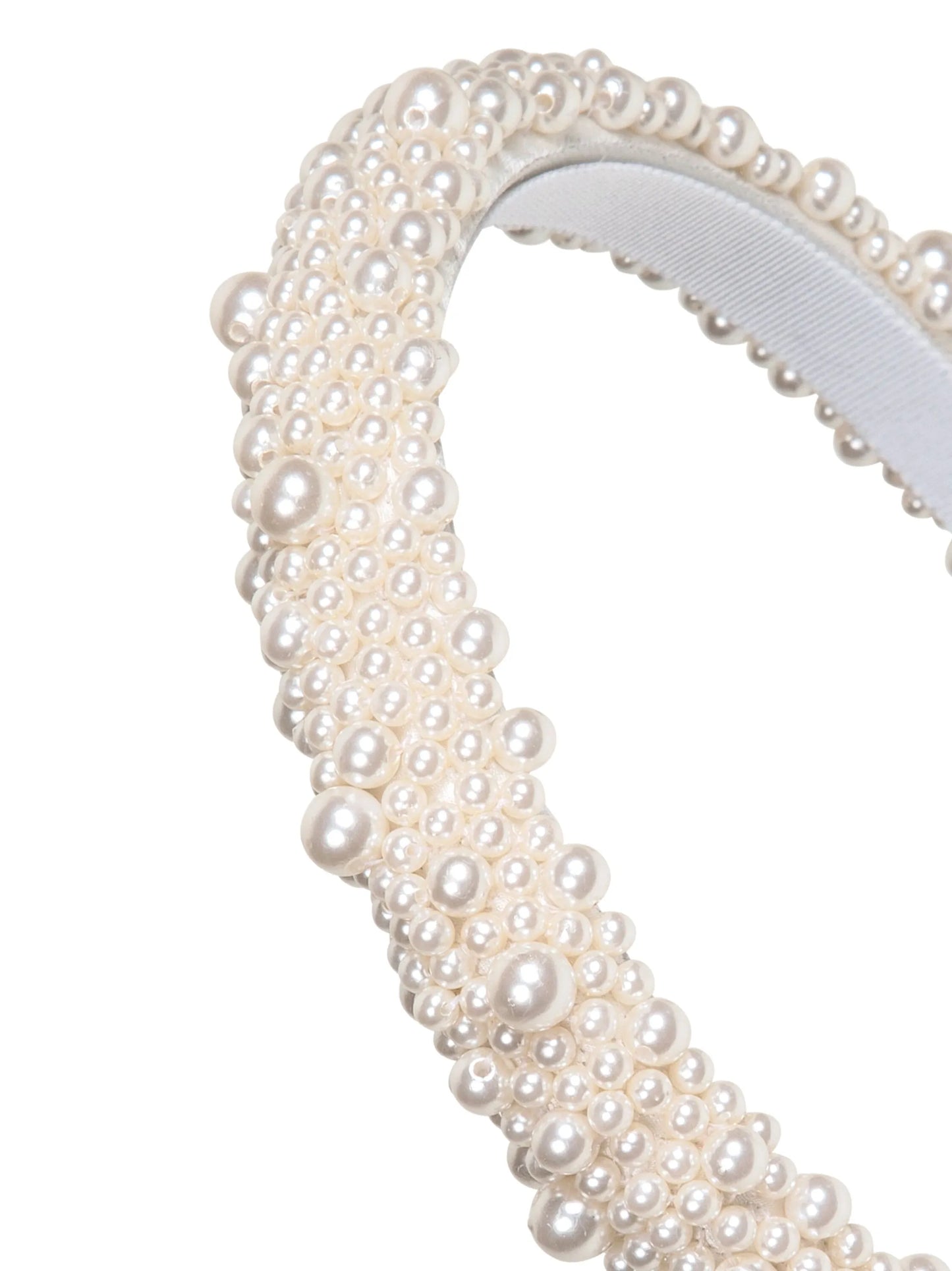 Brittany pearl-detailing headband