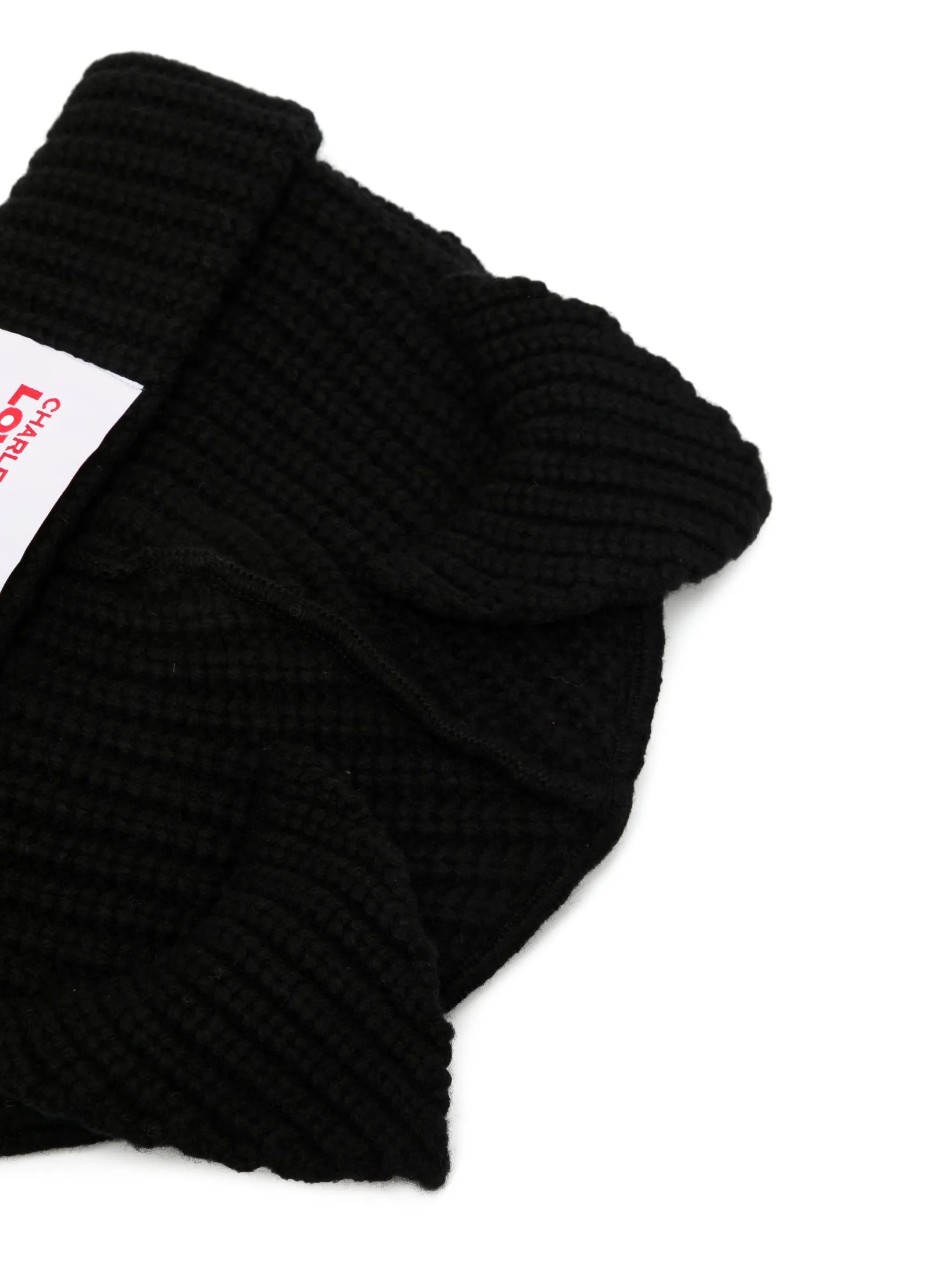 Bear ribbed-knit beanie