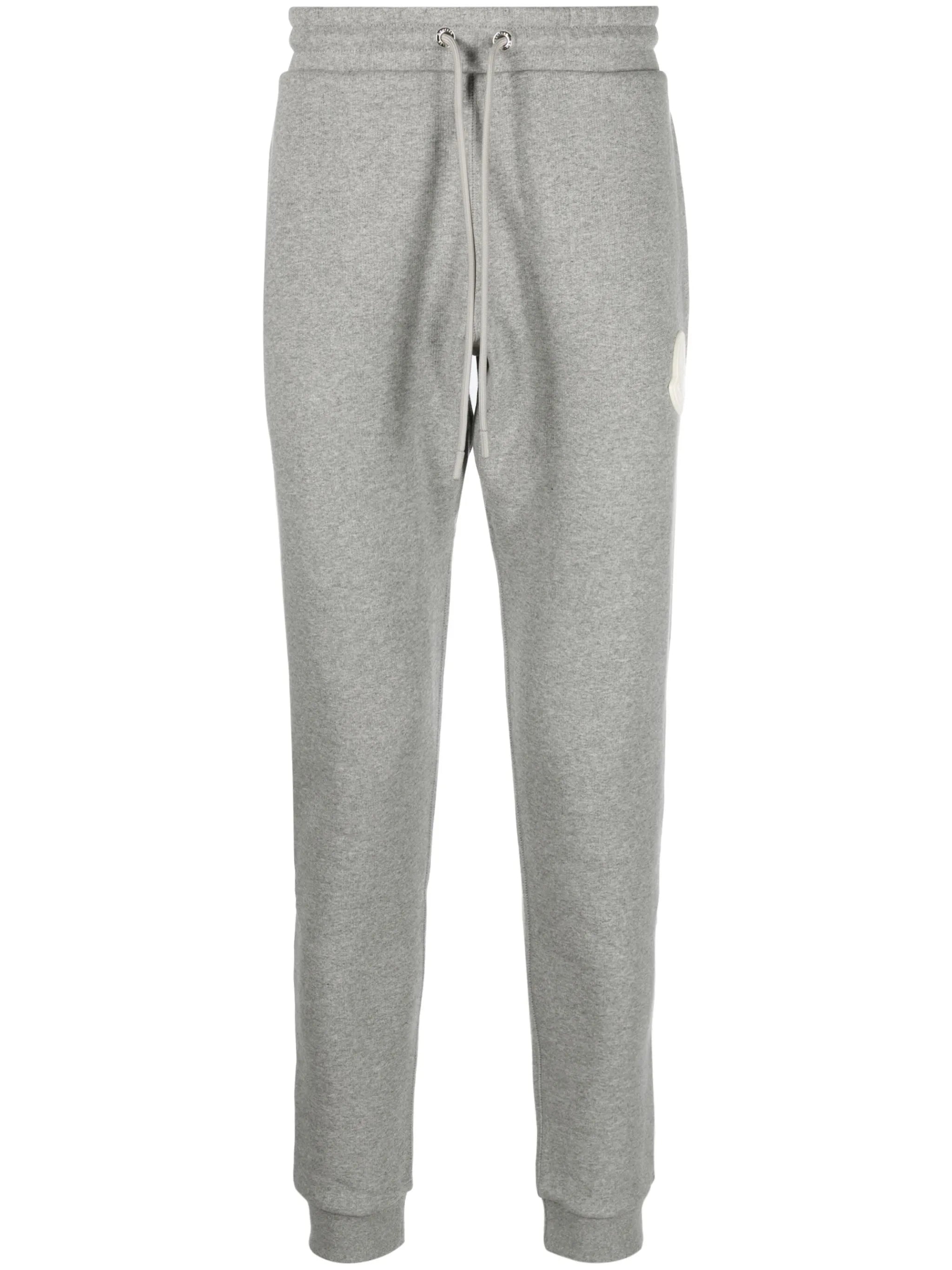 logo-patch cotton track pants