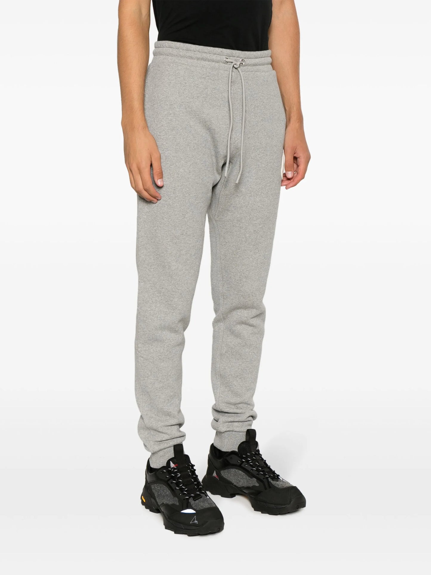 logo-patch cotton track pants